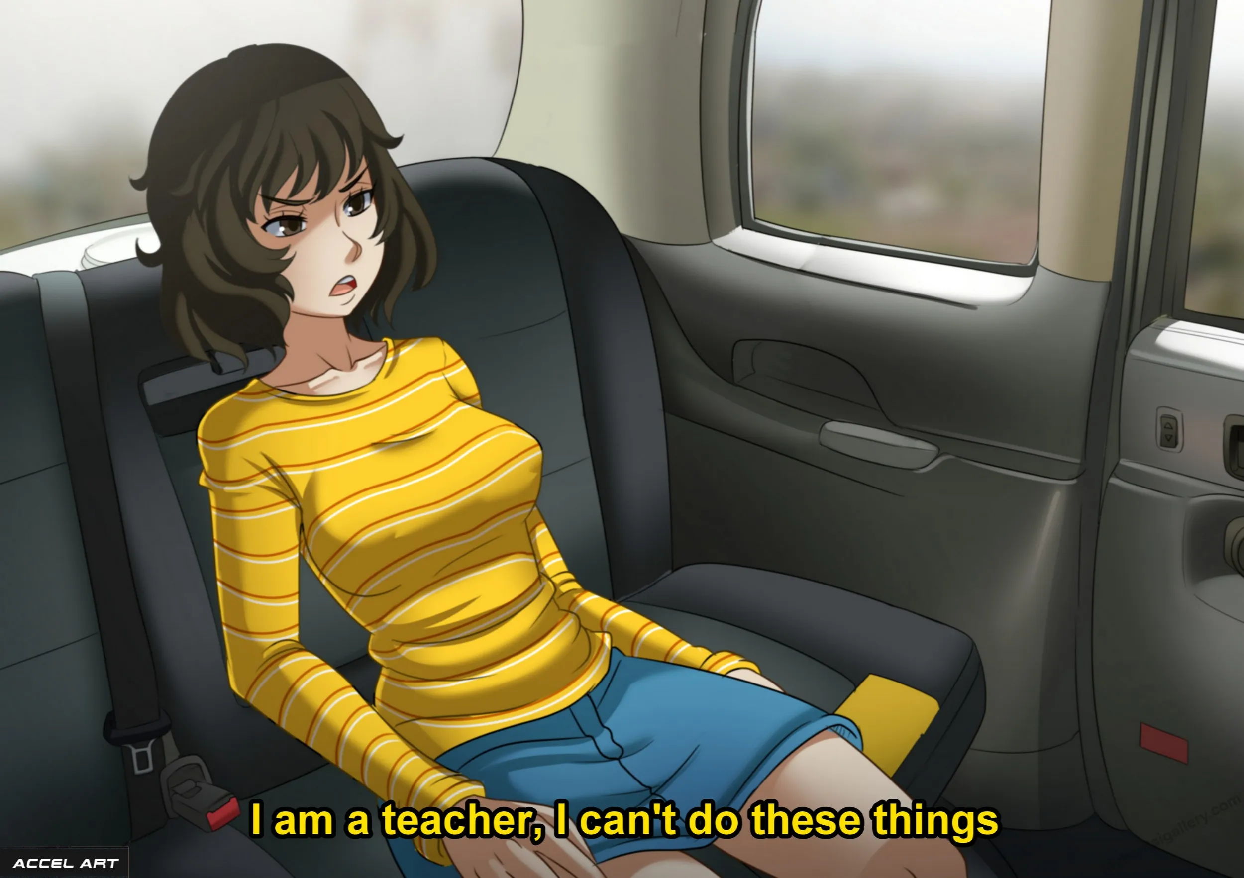 Waifu Taxi - Sadayo Kawakami porno comics Cover