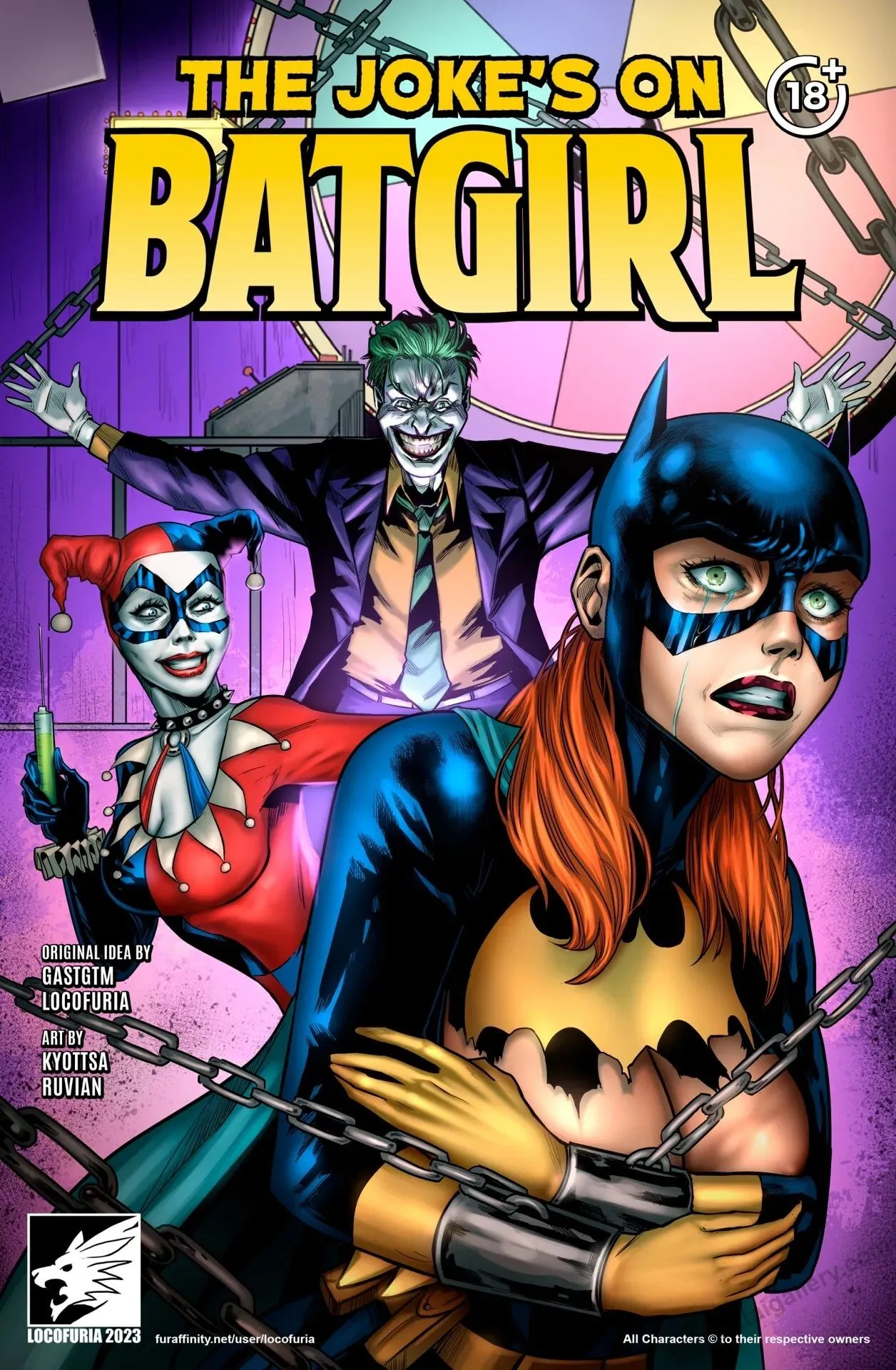 The Joke's On Batgirl porno comics Cover