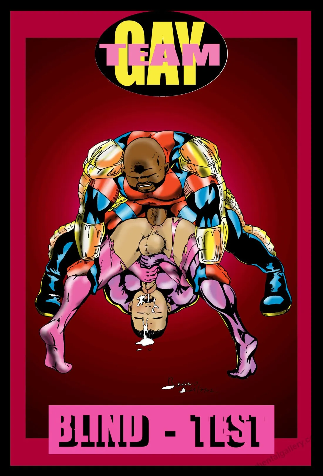 Gay Team - Blind-Test porno comics Cover