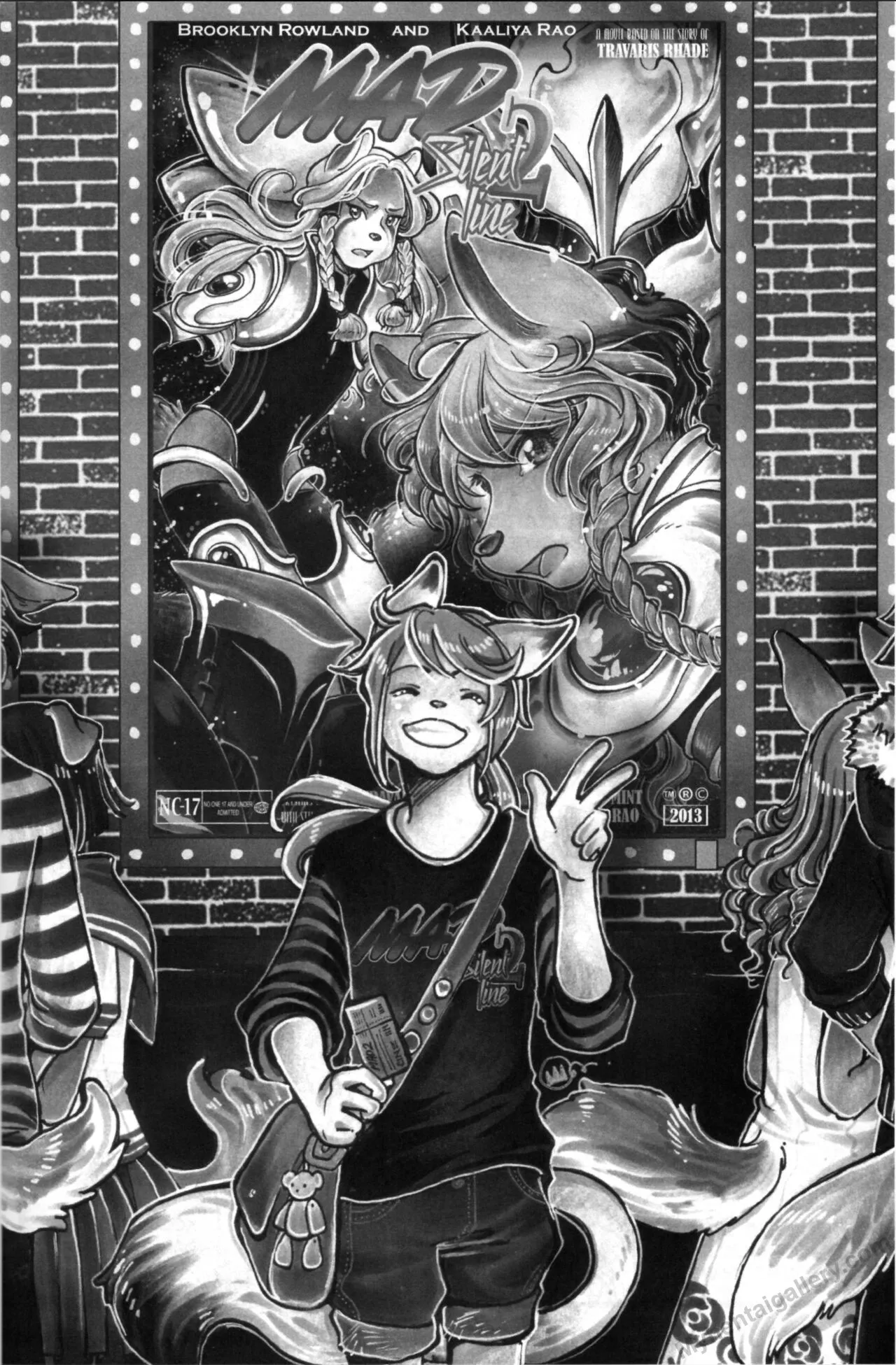 Silent Line porno comics Cover