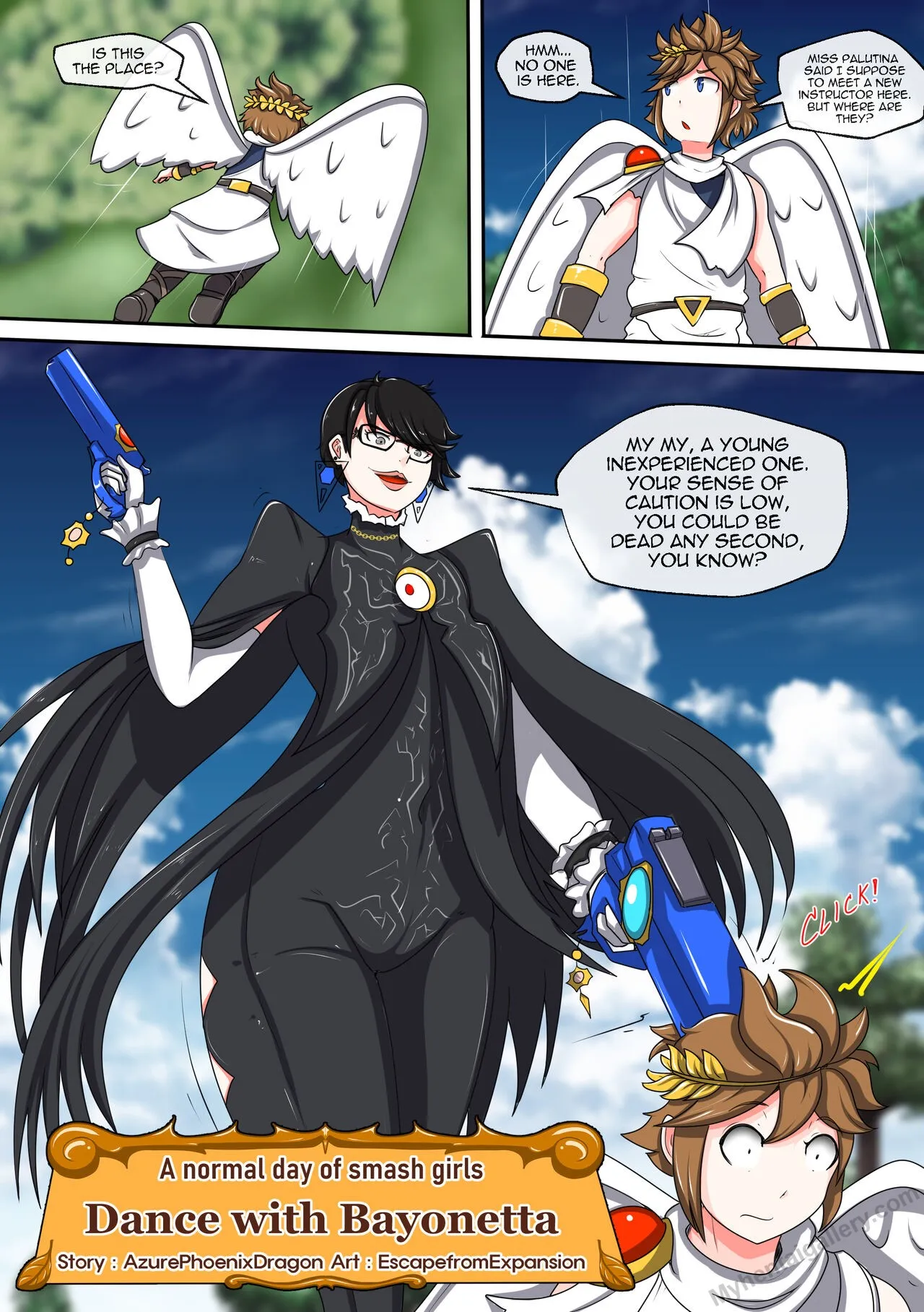 A Normal Day Of Smash Girls 4 - Dance With Bayonetta porno comics Cover