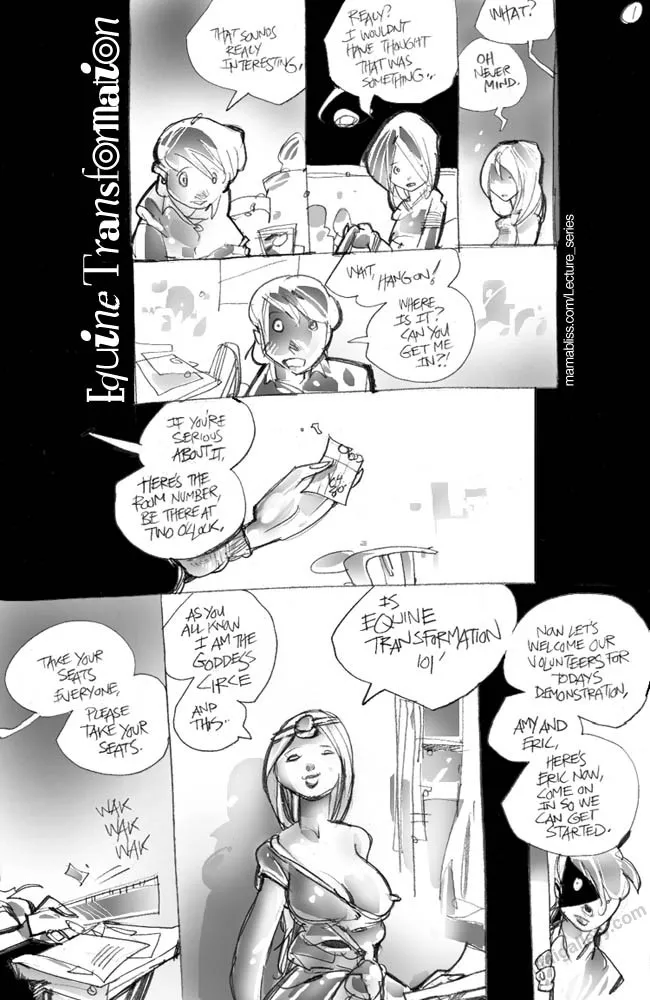 Equine Transformation porno comics Cover