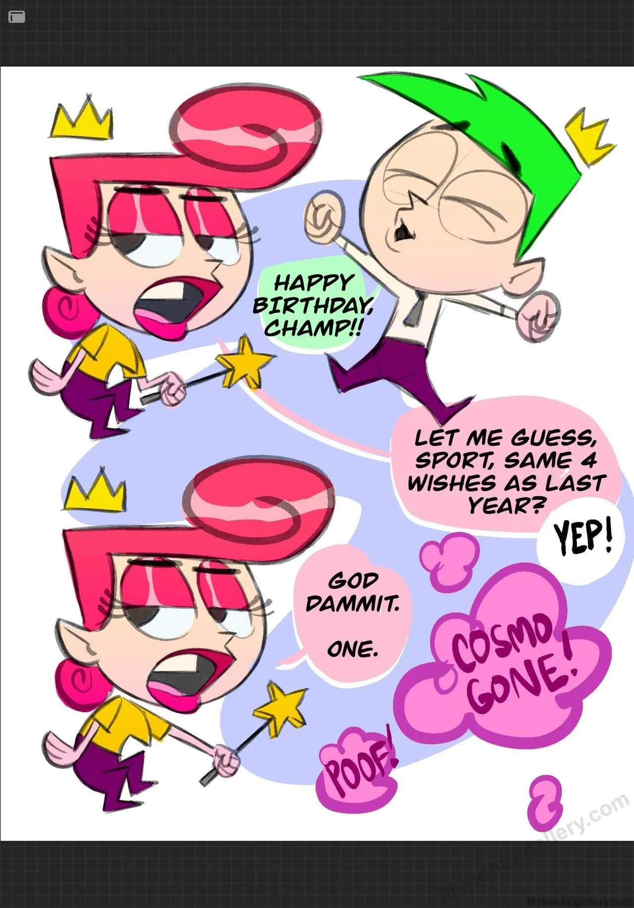 Birthday Wish porno comics Cover