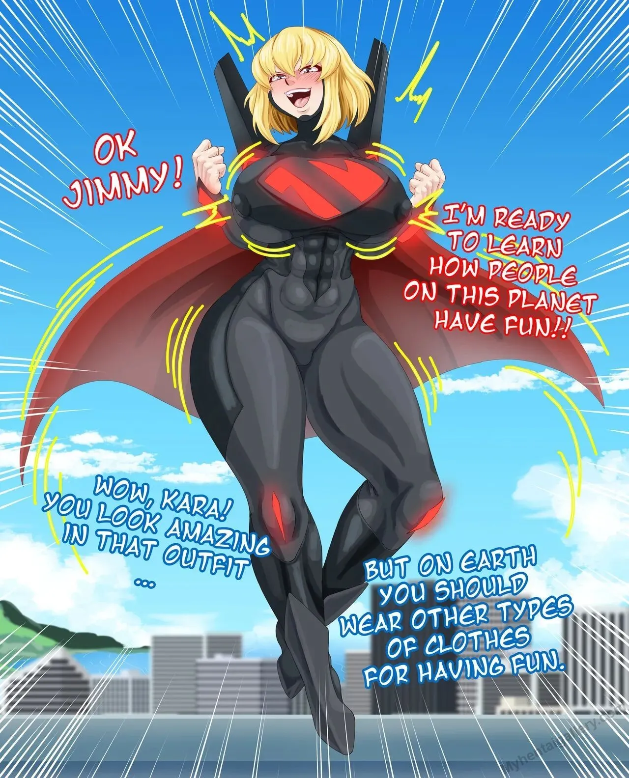 Kara And The Earthling Customs porno comics Cover