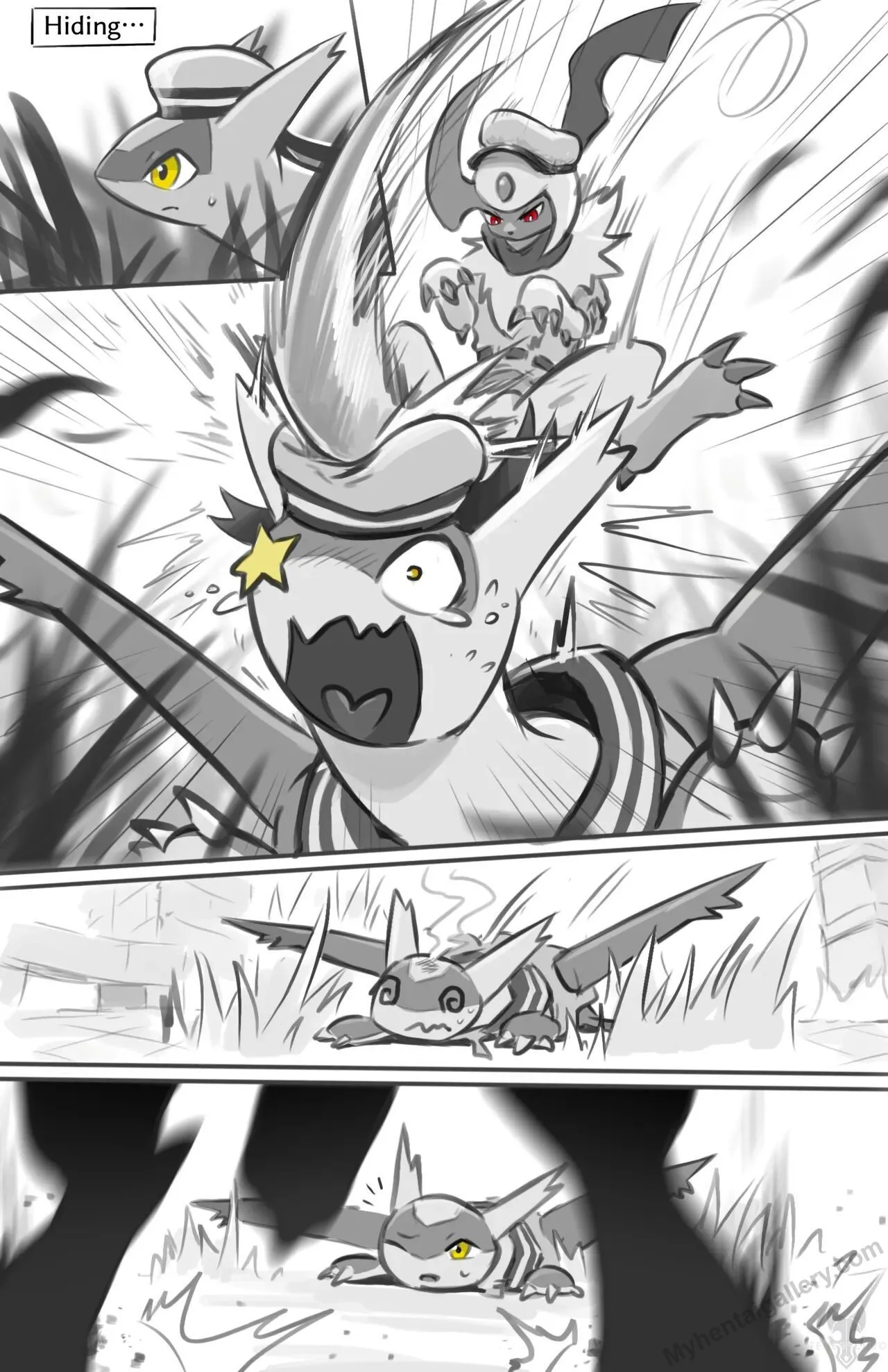 Newbie Hunting porno comics