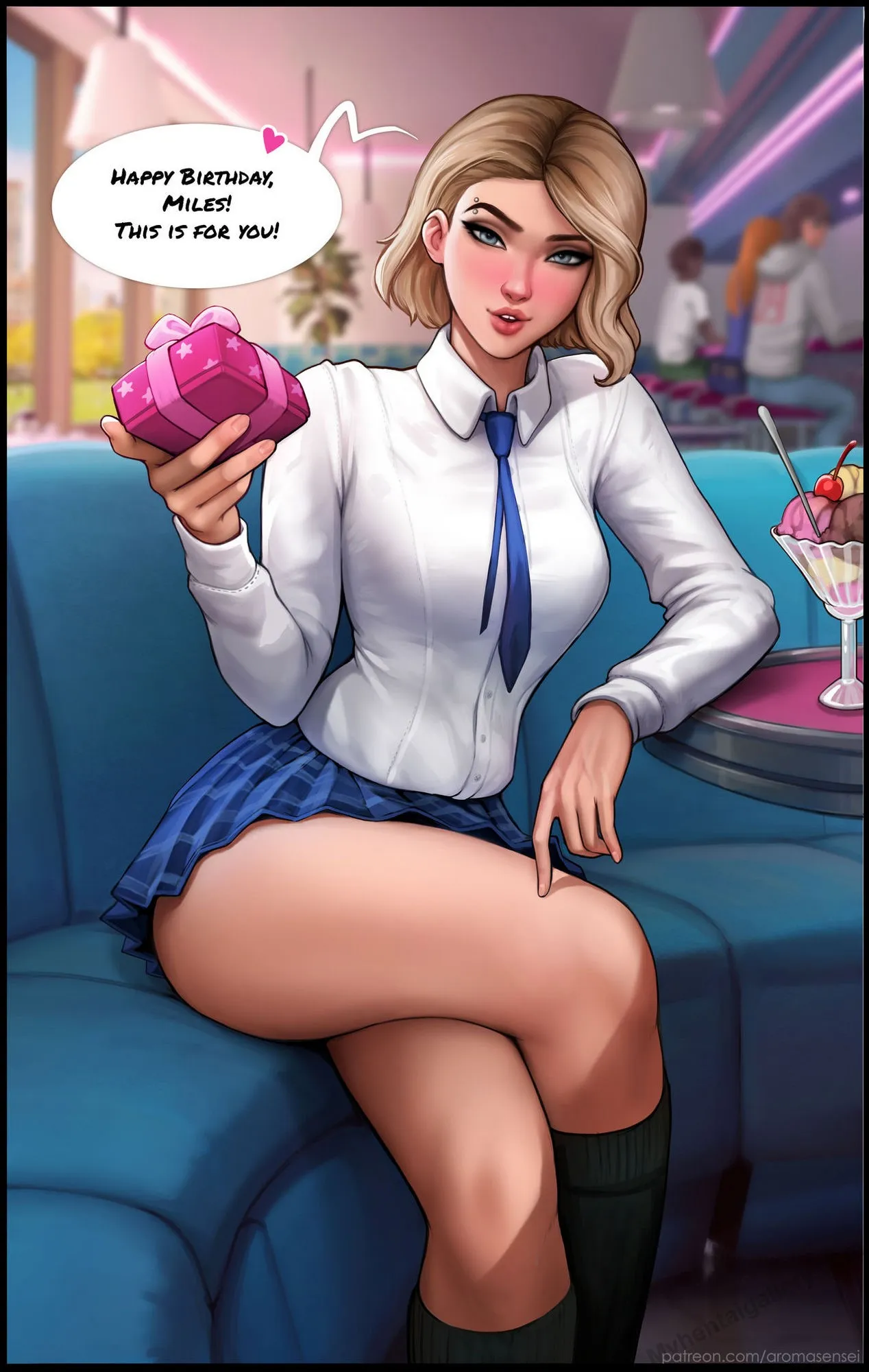 Miles's Birthday Present (Futa Version) porno comics Cover