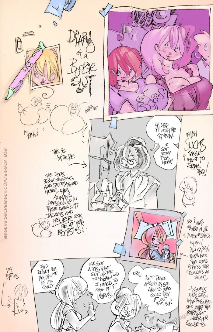 Diary Of A Boobie Slut 1 porno comics Cover