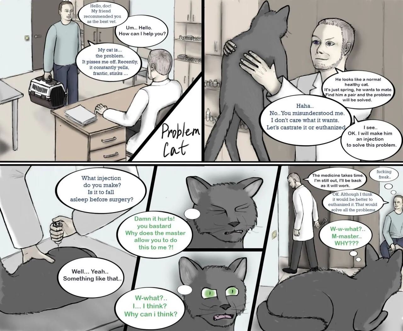 Problem Cat porno comics Cover
