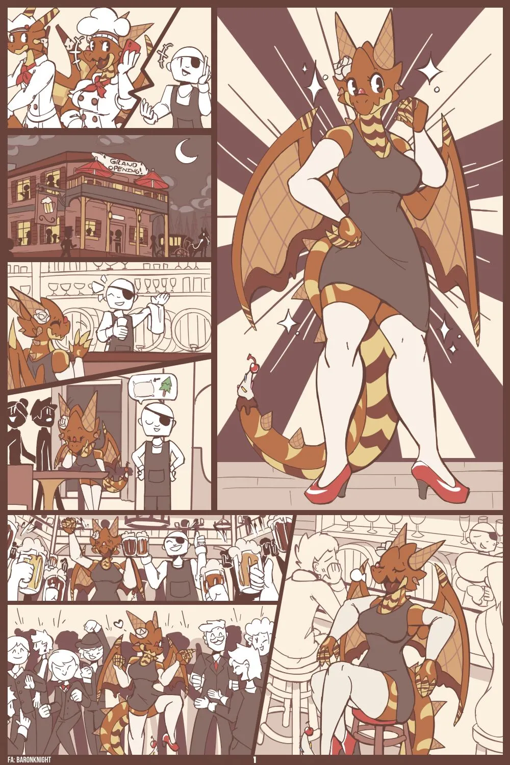 Tipsy Tavern Trouble porno comics Cover