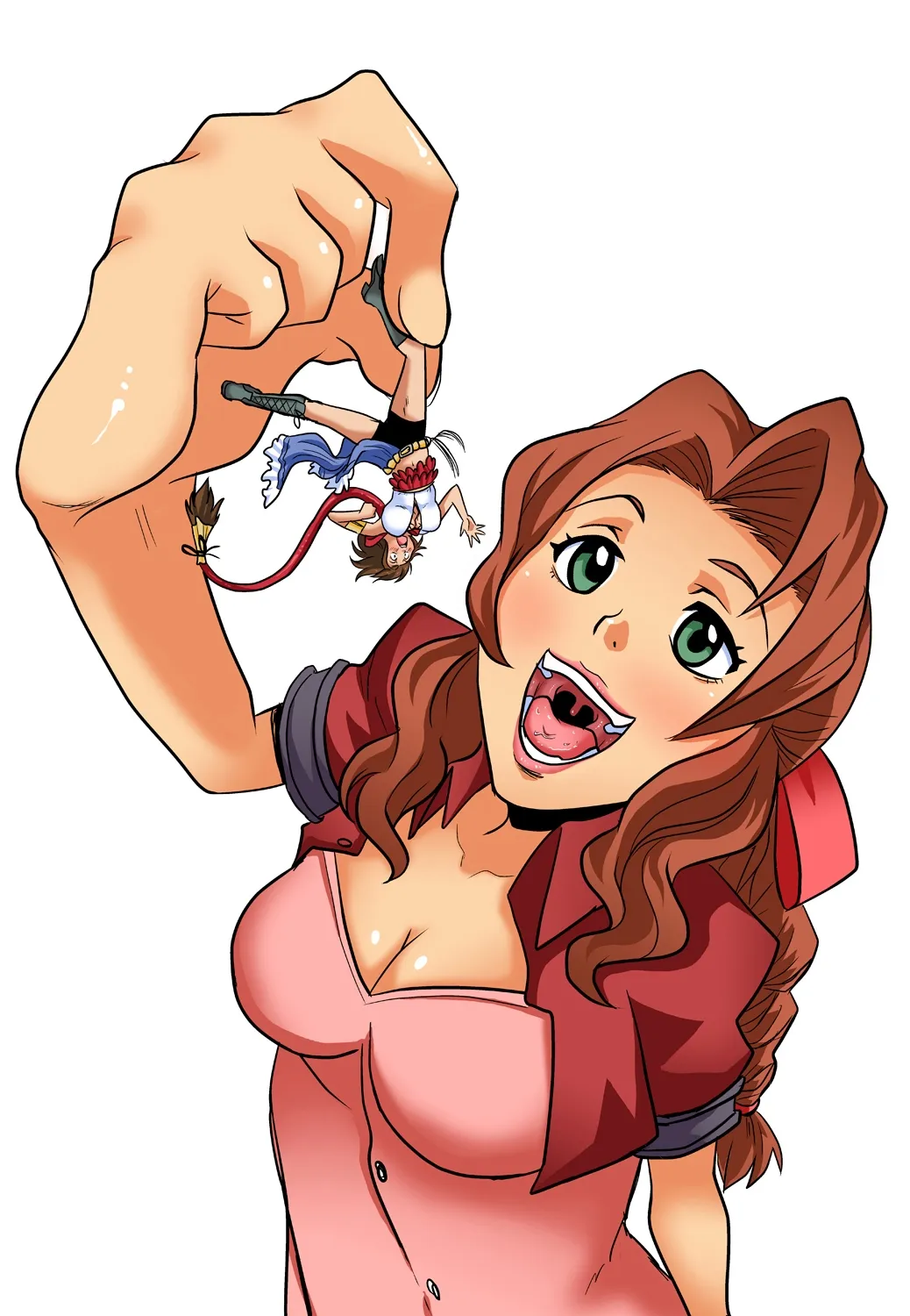 Aerith Eats Yuna porno comics