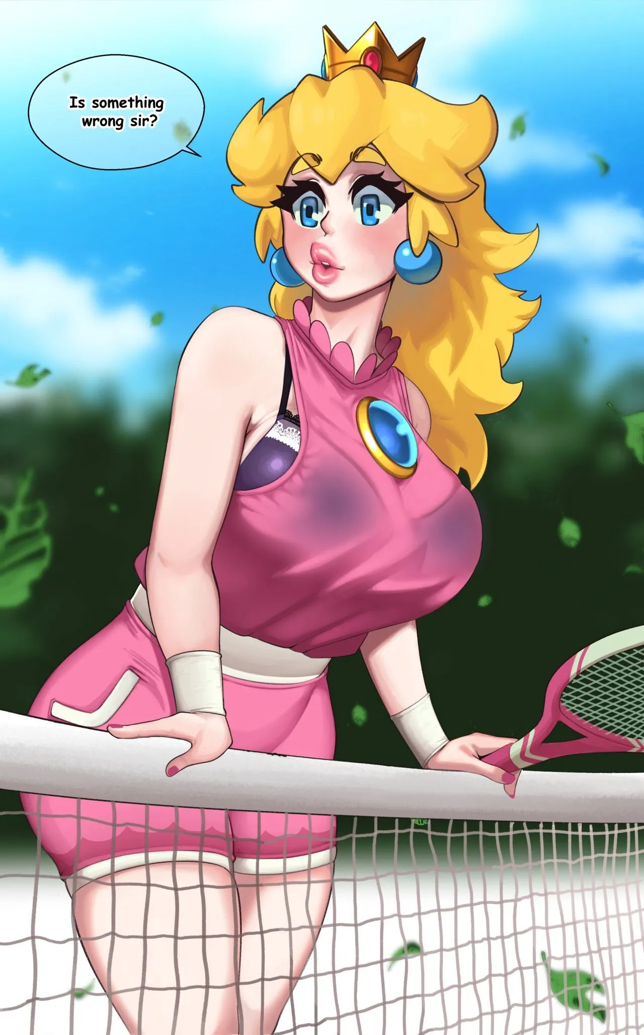 Peach On The Tennis Court porno comics