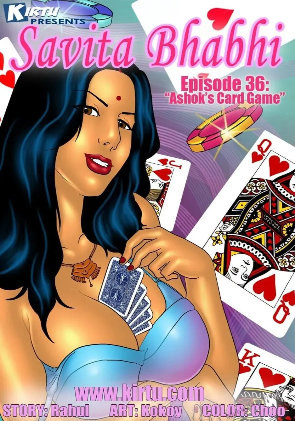 Savita Bhabhi 36 - Ashok's Card Game porno comics Cover