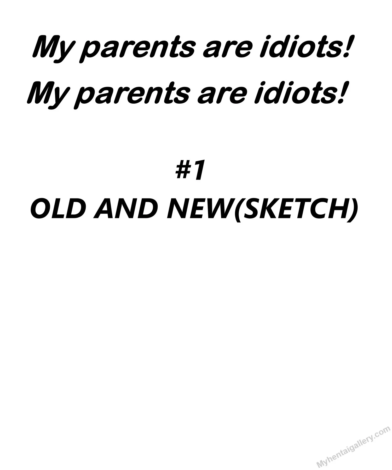 My Parents Are Idiots! porno comics Cover