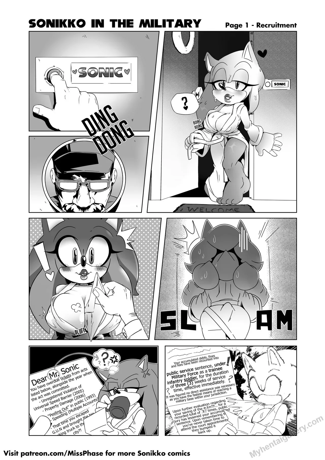 Sonikko In The Military porno comics
