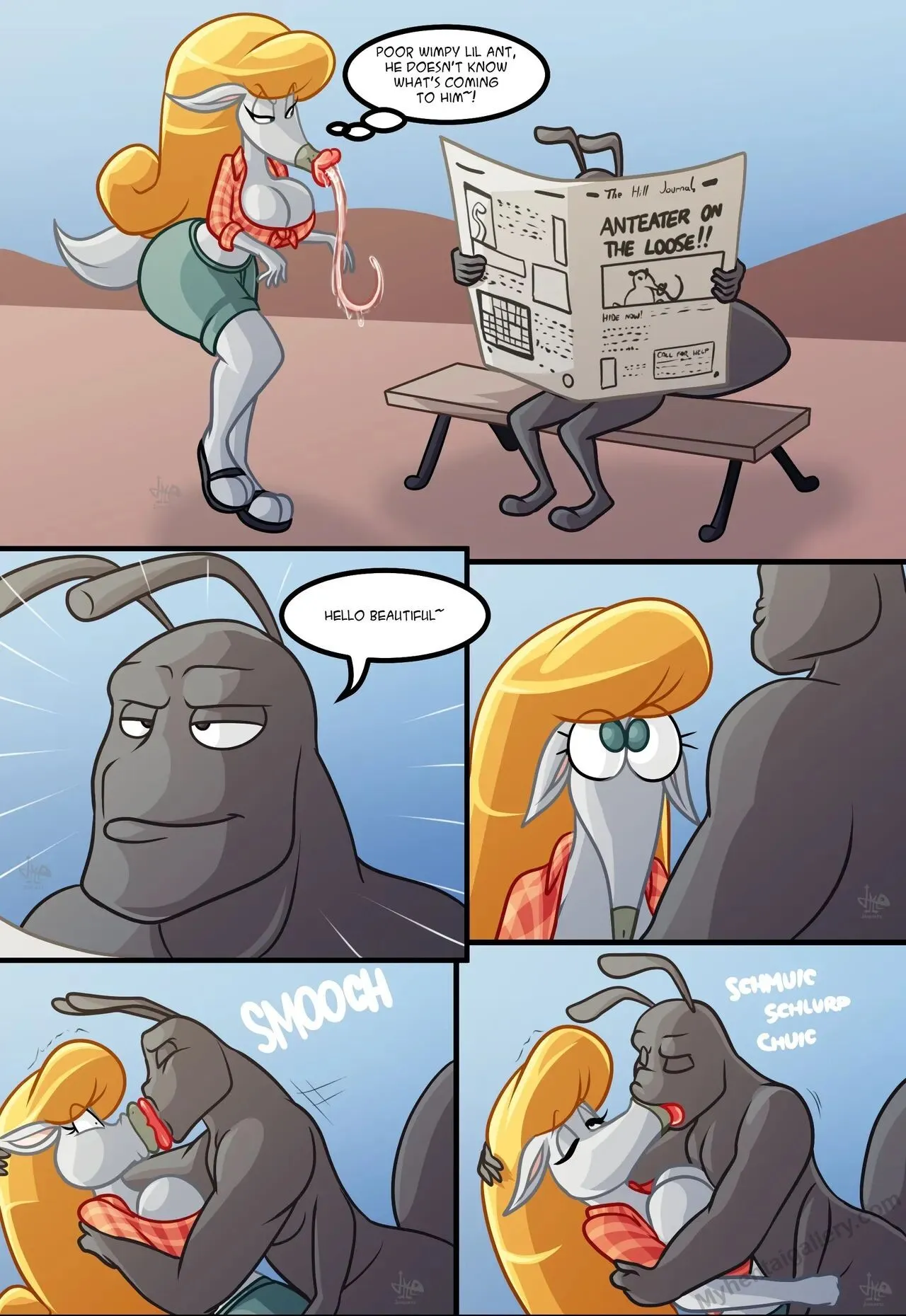 Anteater Gets Ant-Beaten porno comics Cover