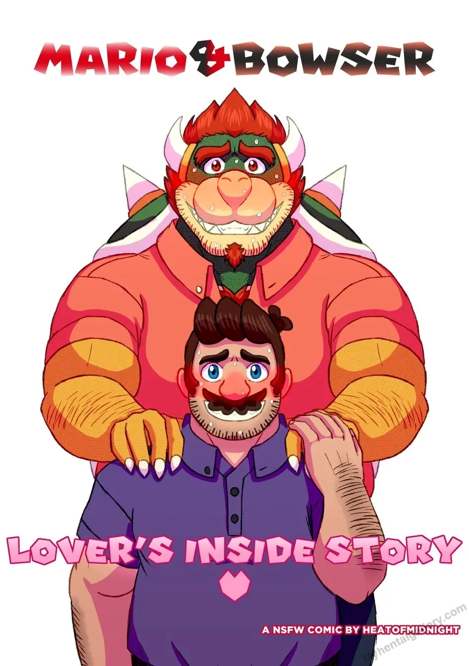 Mario & Bowser - Lover's Inside Story porno comics Cover