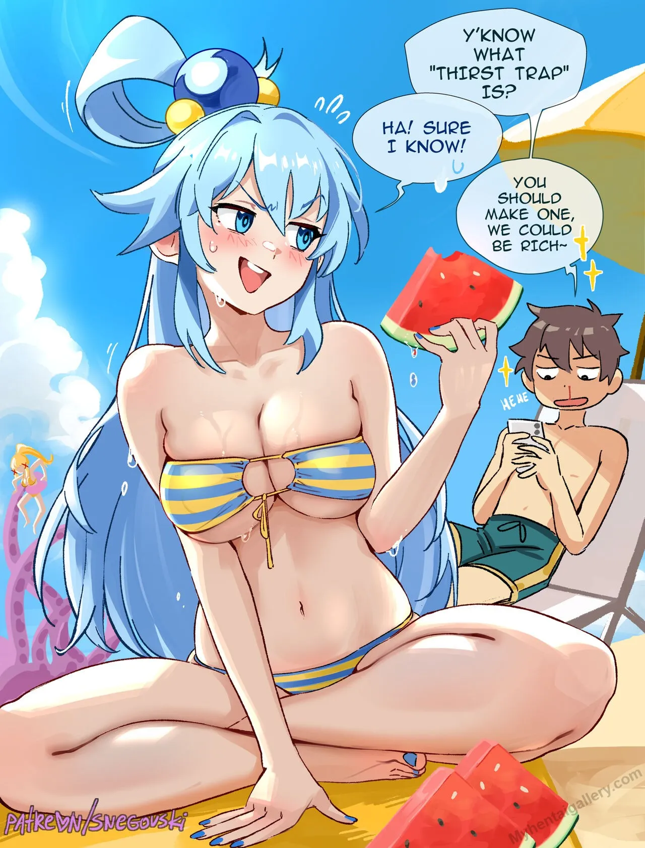 Aqua's Thirst Trap porno comics