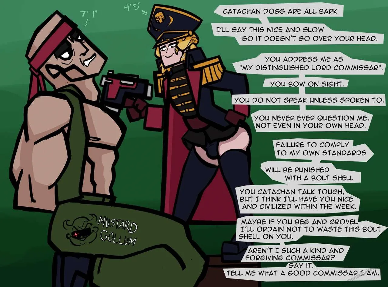 Femboy Commissar On Catachan porno comics
