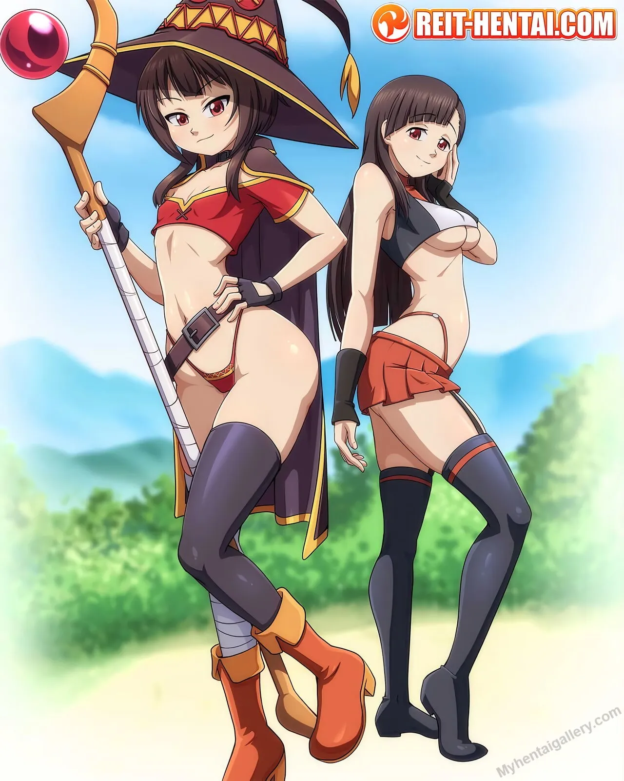 Megumin & Yuiyui porno comics Cover