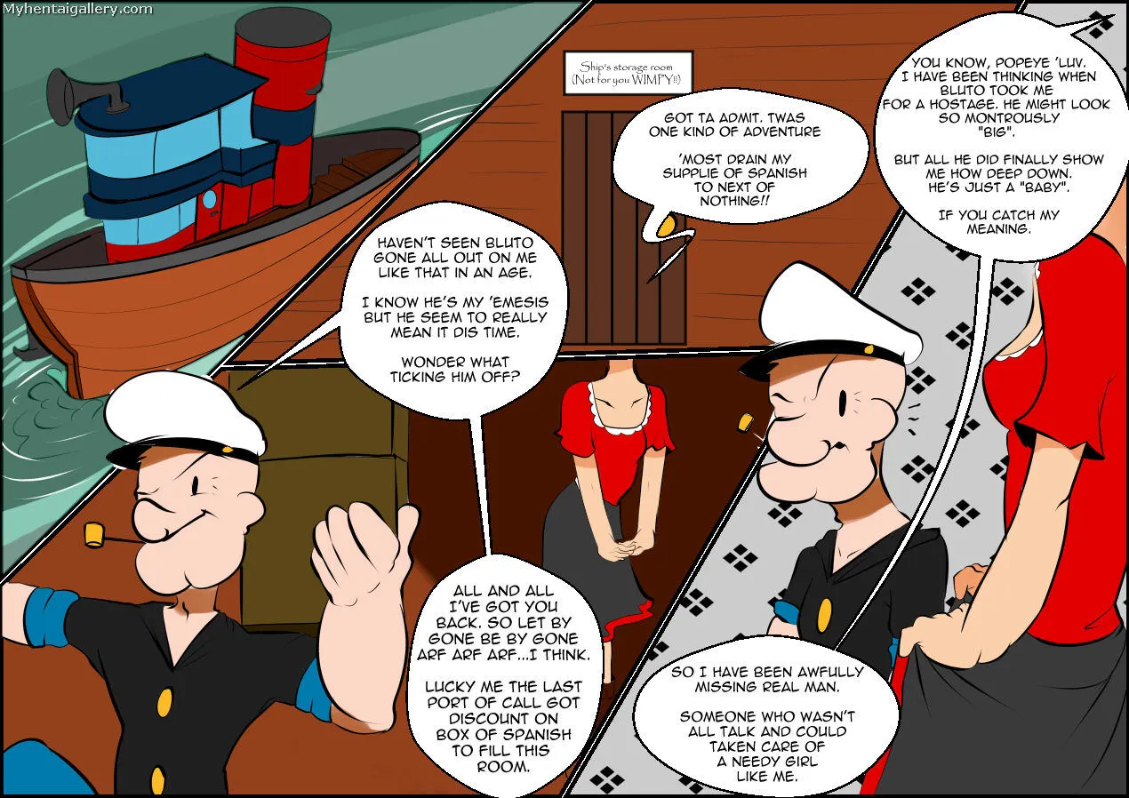 Popeye And Olive porno comics