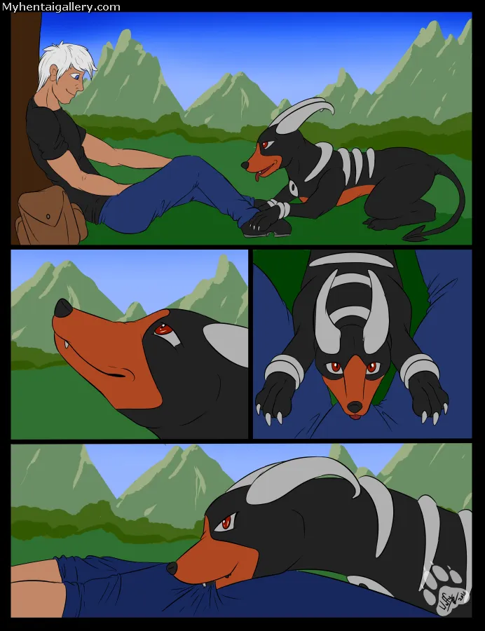 For The Love Of Houndoom porno comics Cover
