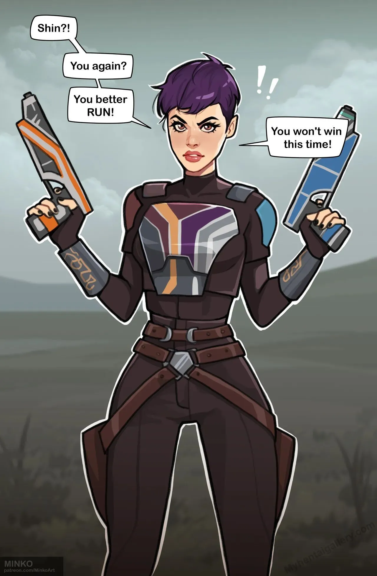 Sabine And Shin porno comics Cover