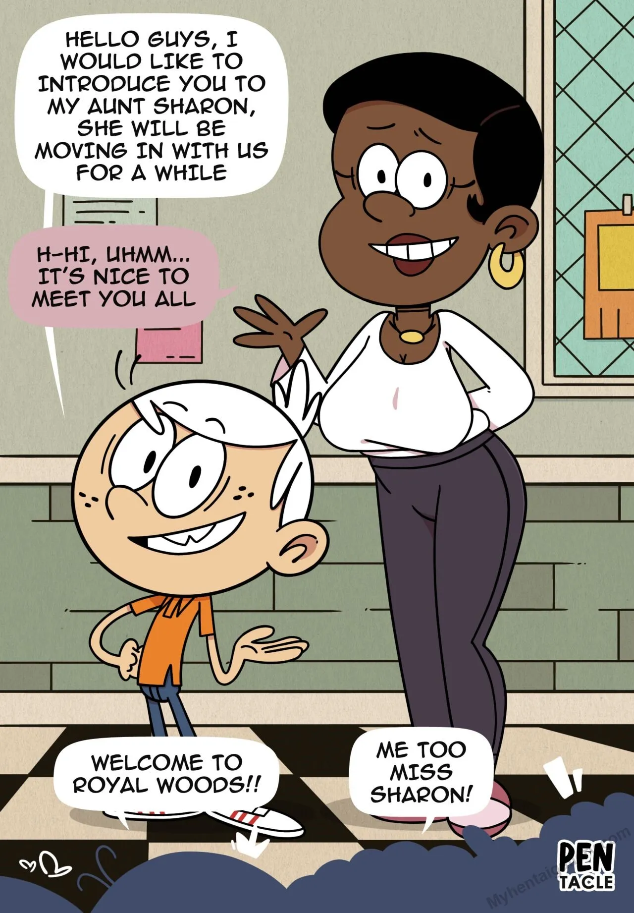 Aunt Sharon x Lincoln porno comics