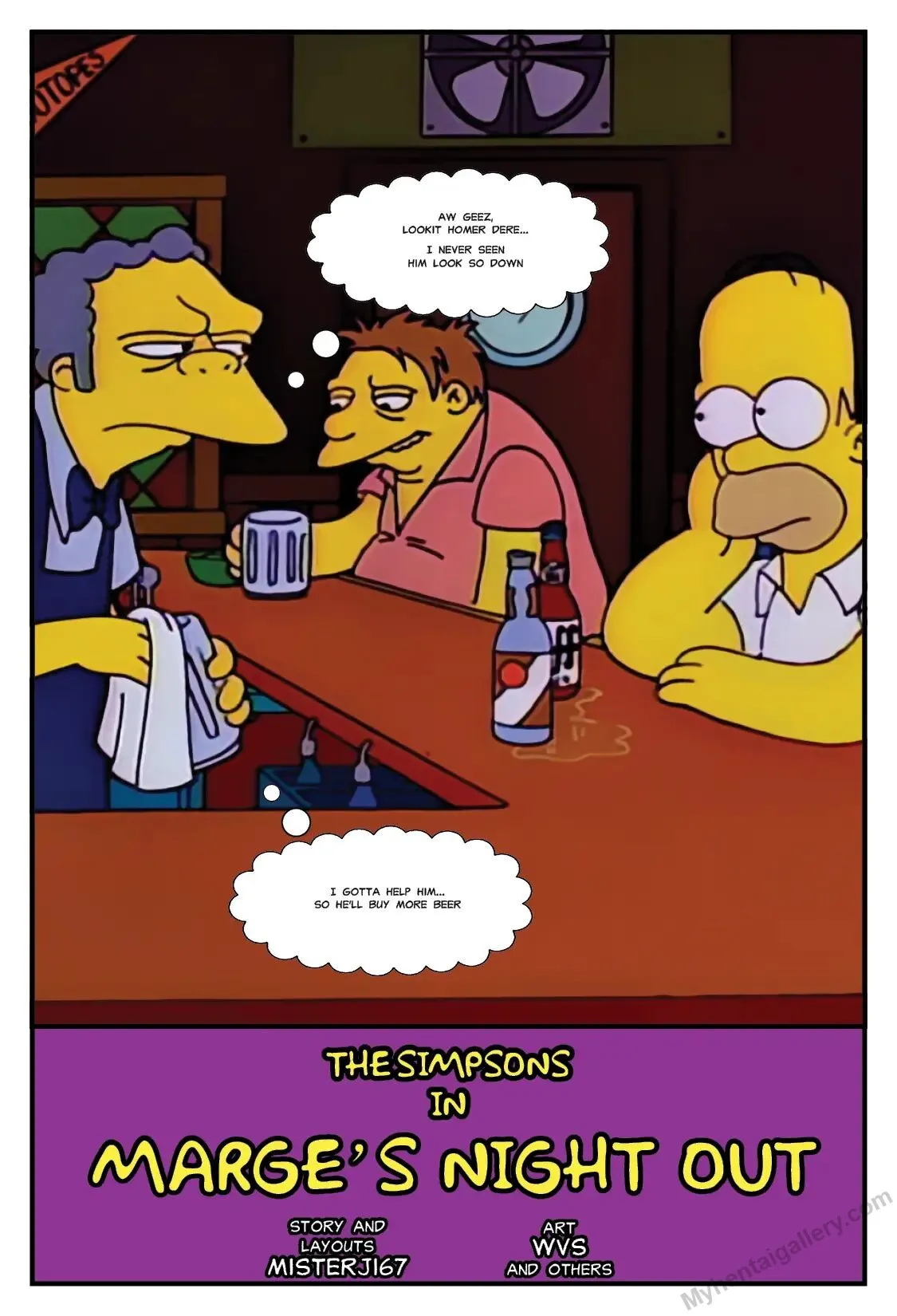The Simpsons - Marge's Night Out porno comics