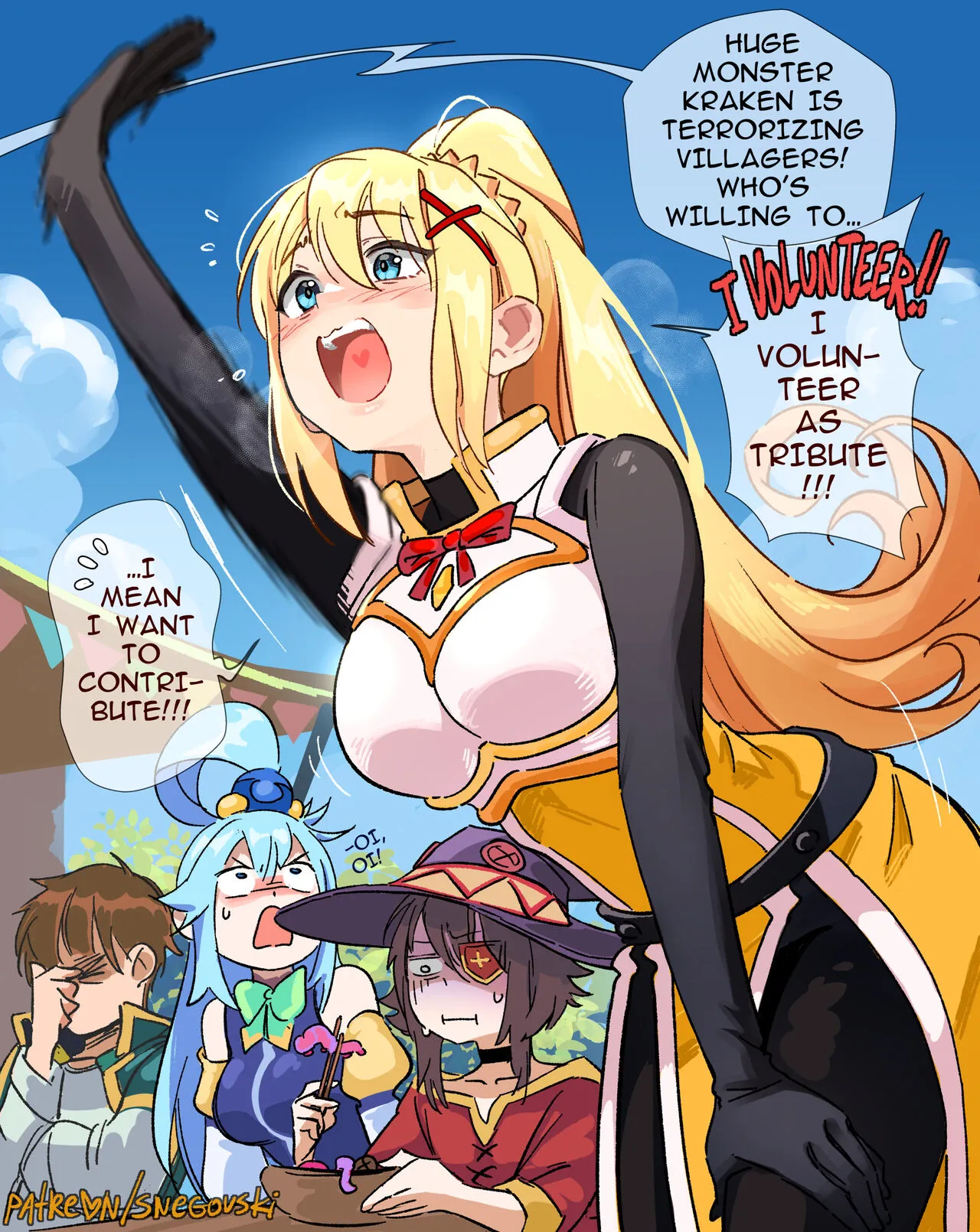 Darkness x Kraken porno comics