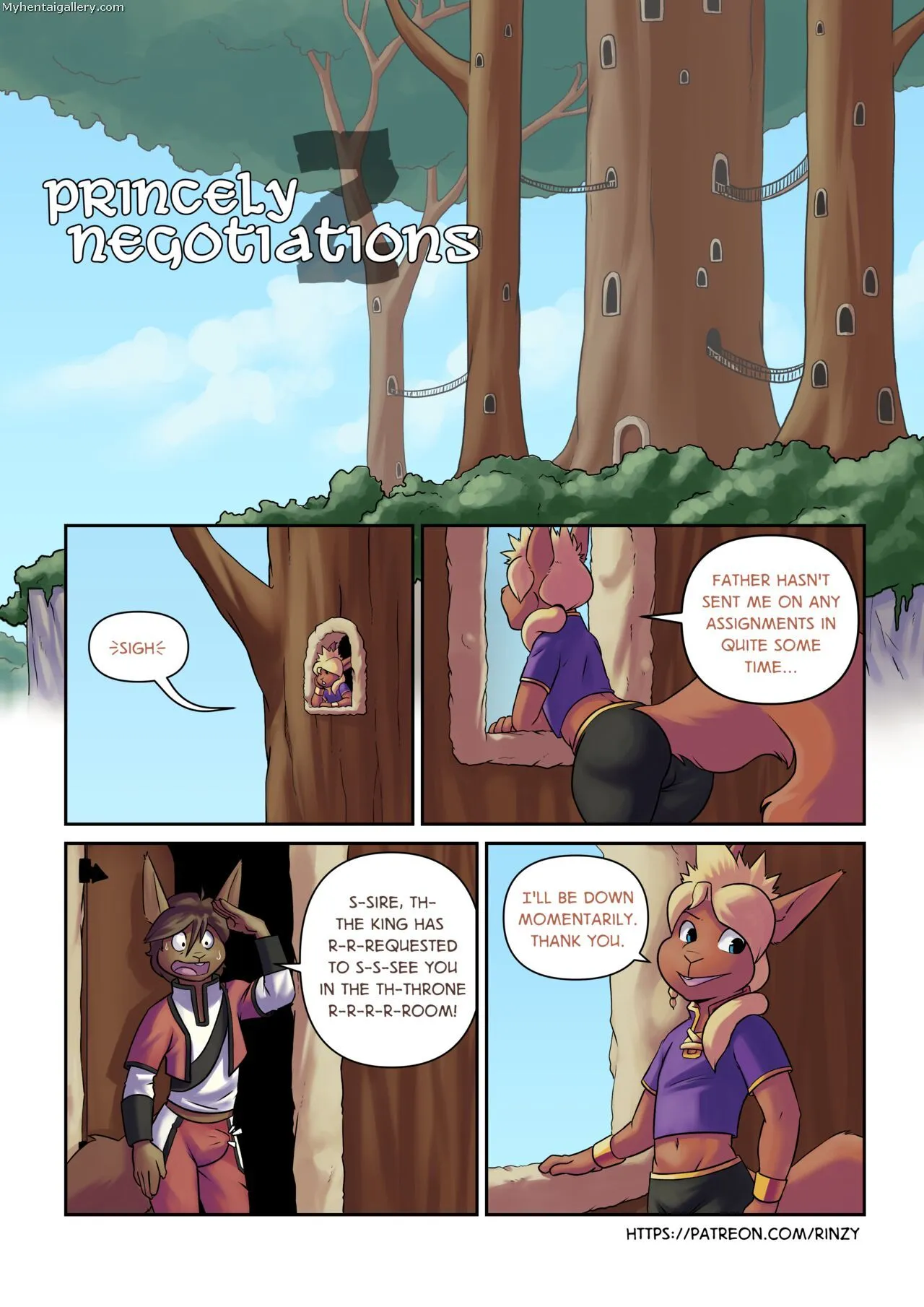 Princely Negotiations 2 porno comics Cover
