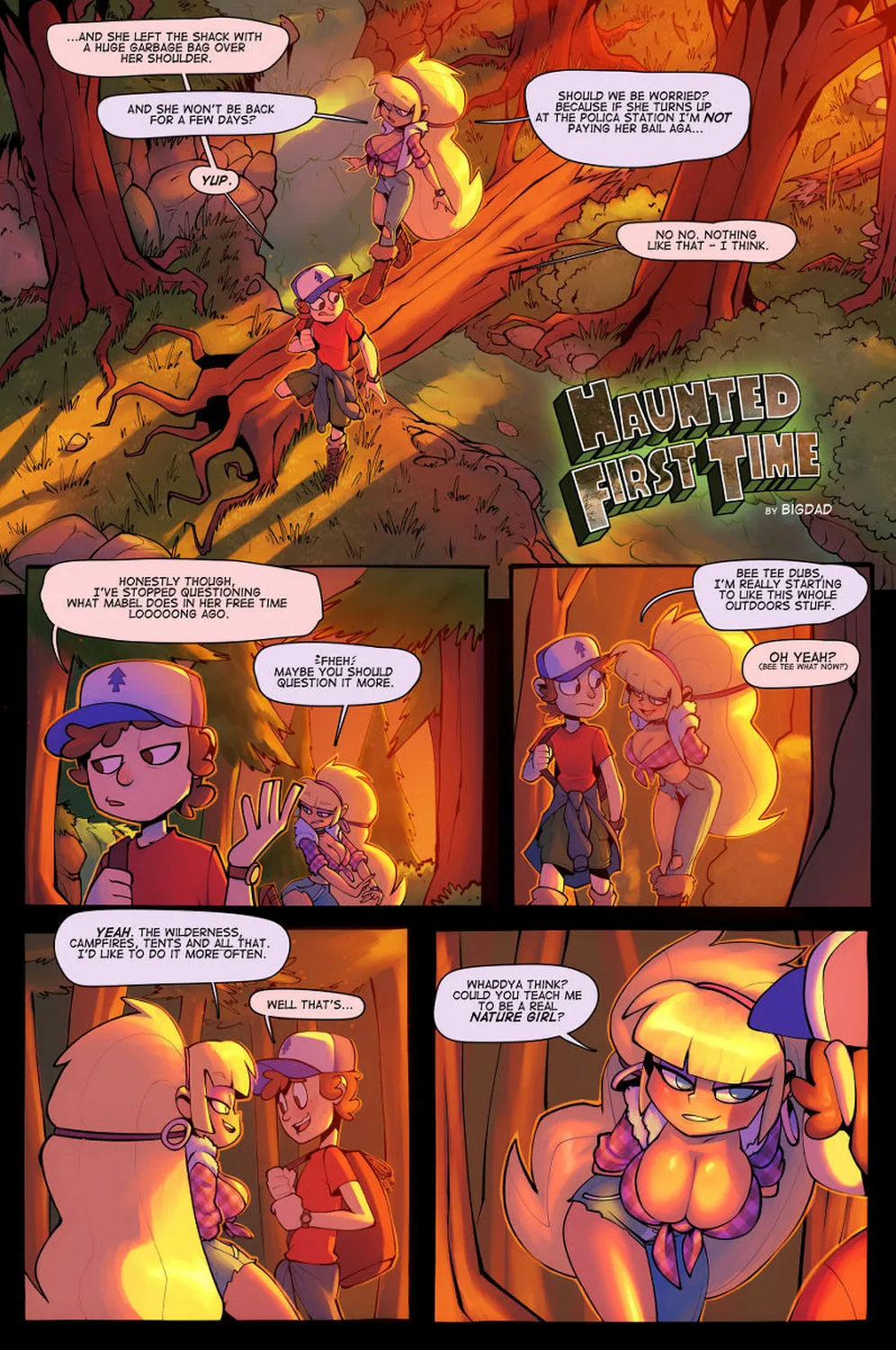 Haunted First Time porno comics