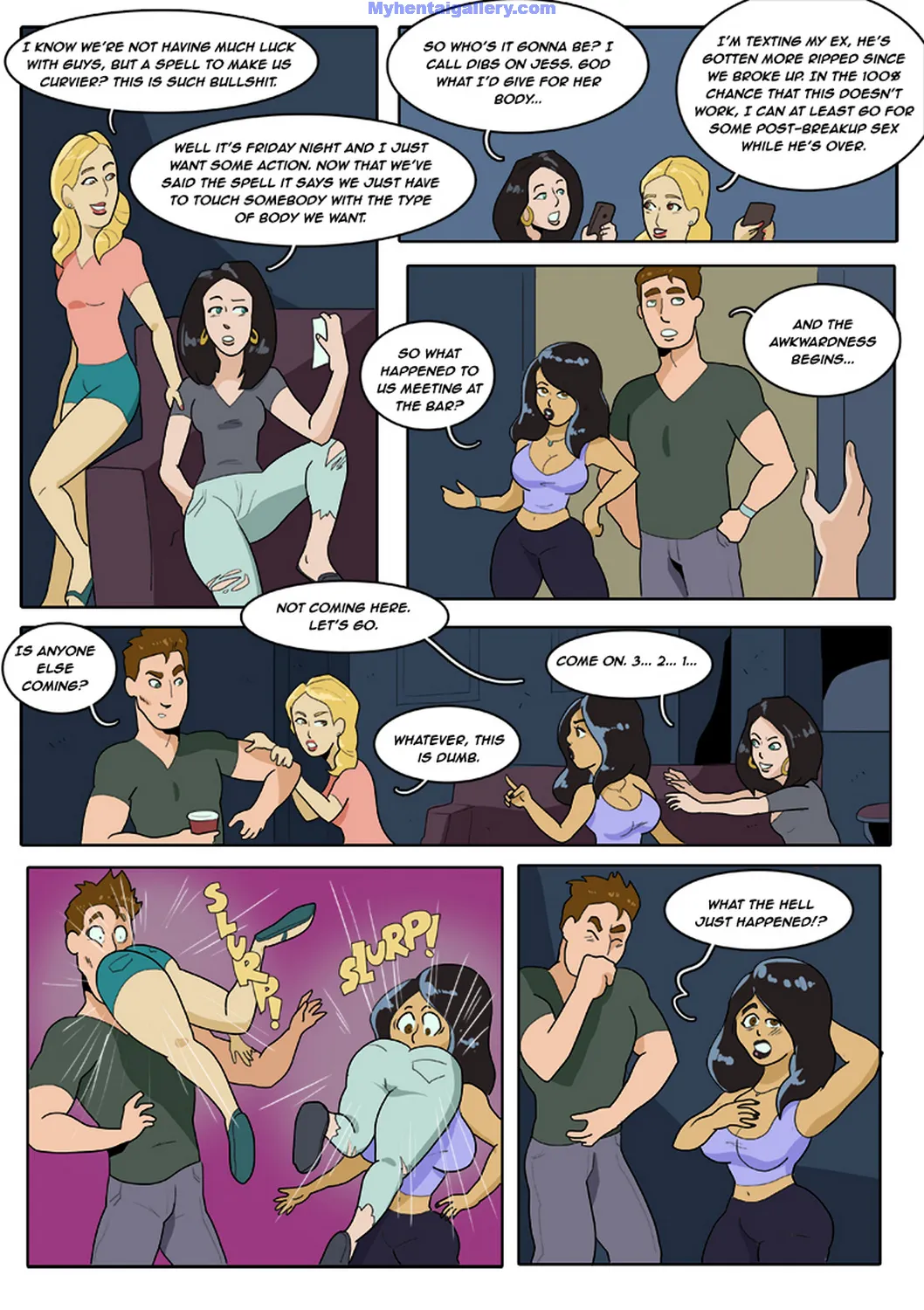 Lucky Night porno comics