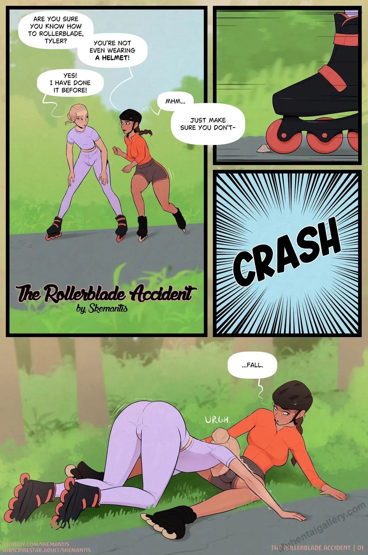 The Rollerblade Accident porno comics Cover