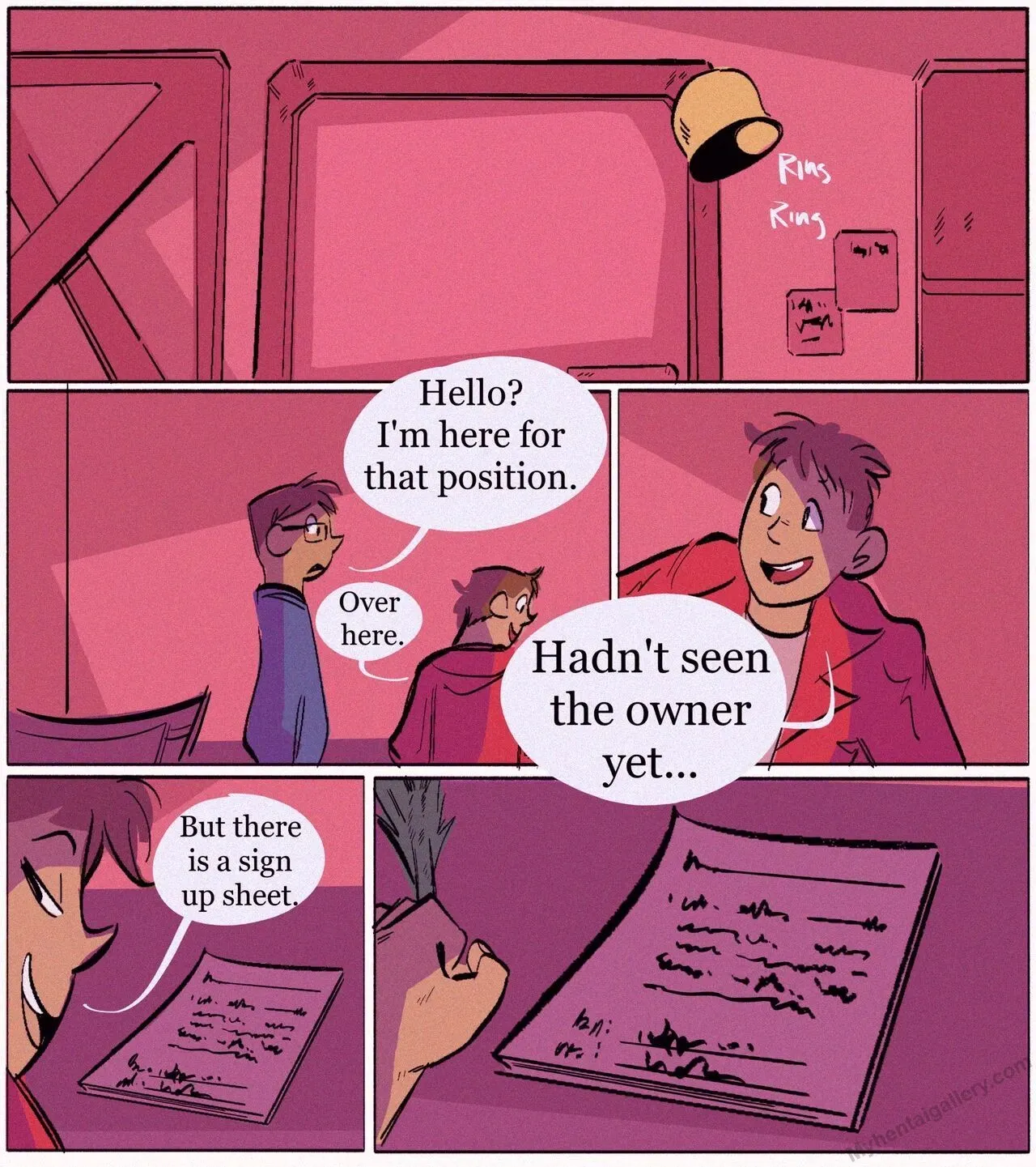 A Walk-In Application For Two porno comics Cover