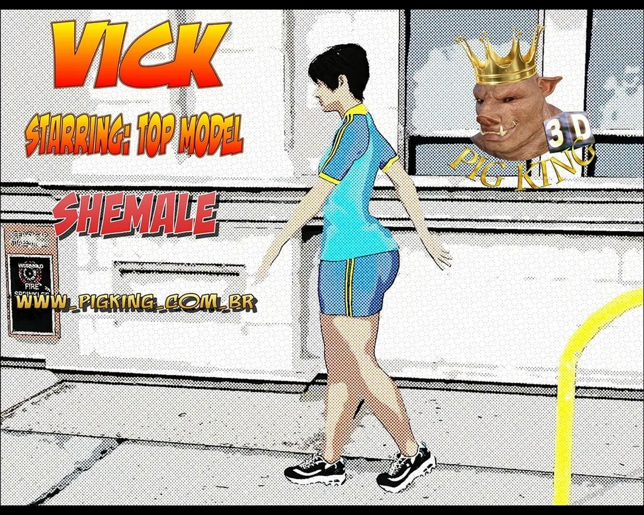 Vick 1 - Top Model 1 porno comics Cover