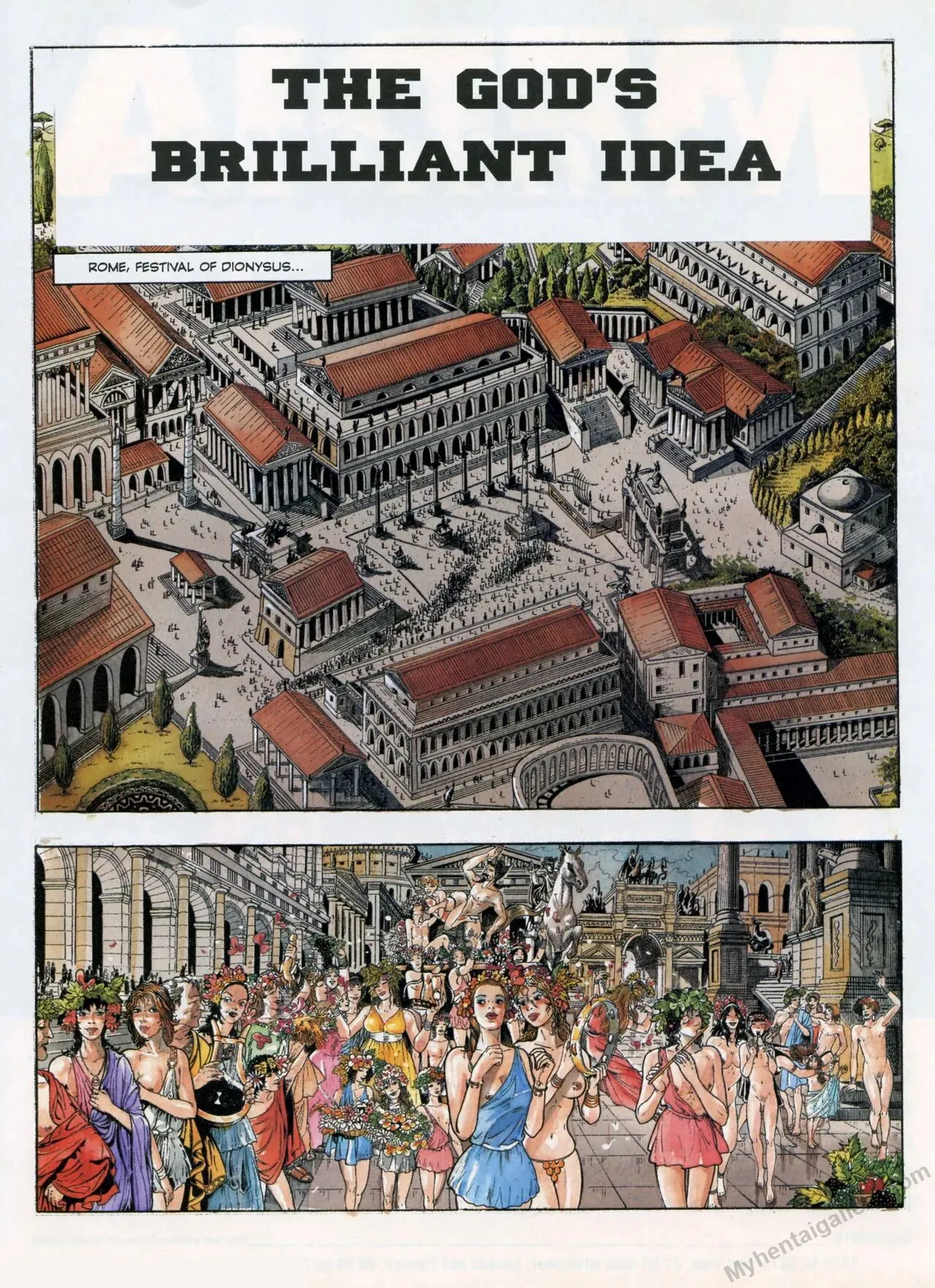 The God's Brilliant Idea porno comics Cover