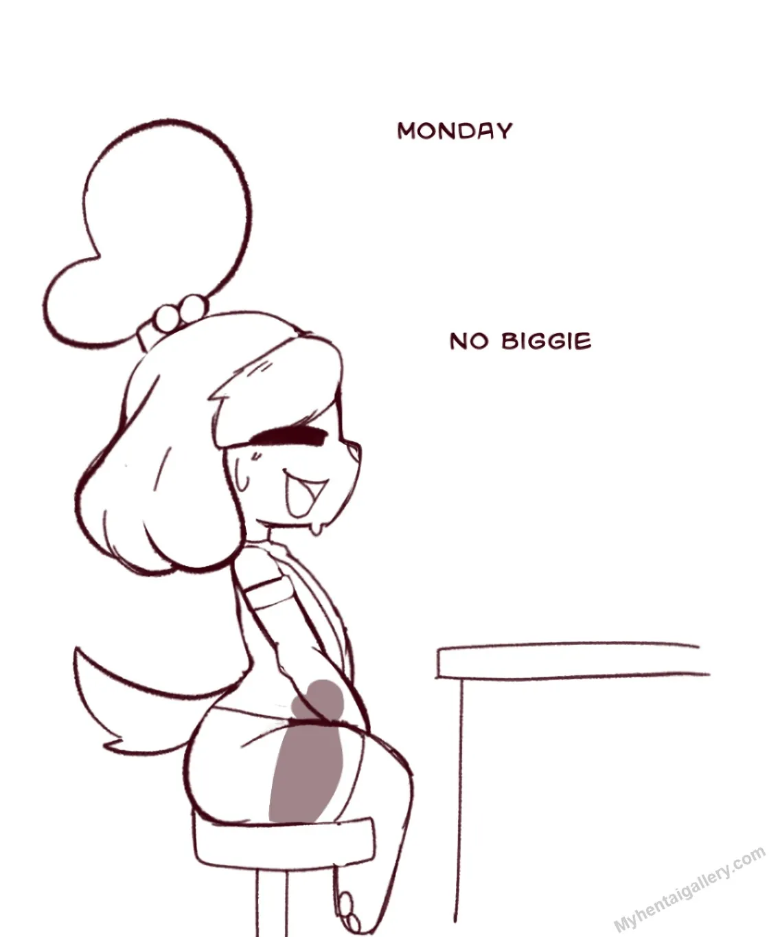 Isabelle's Work Week porno comics