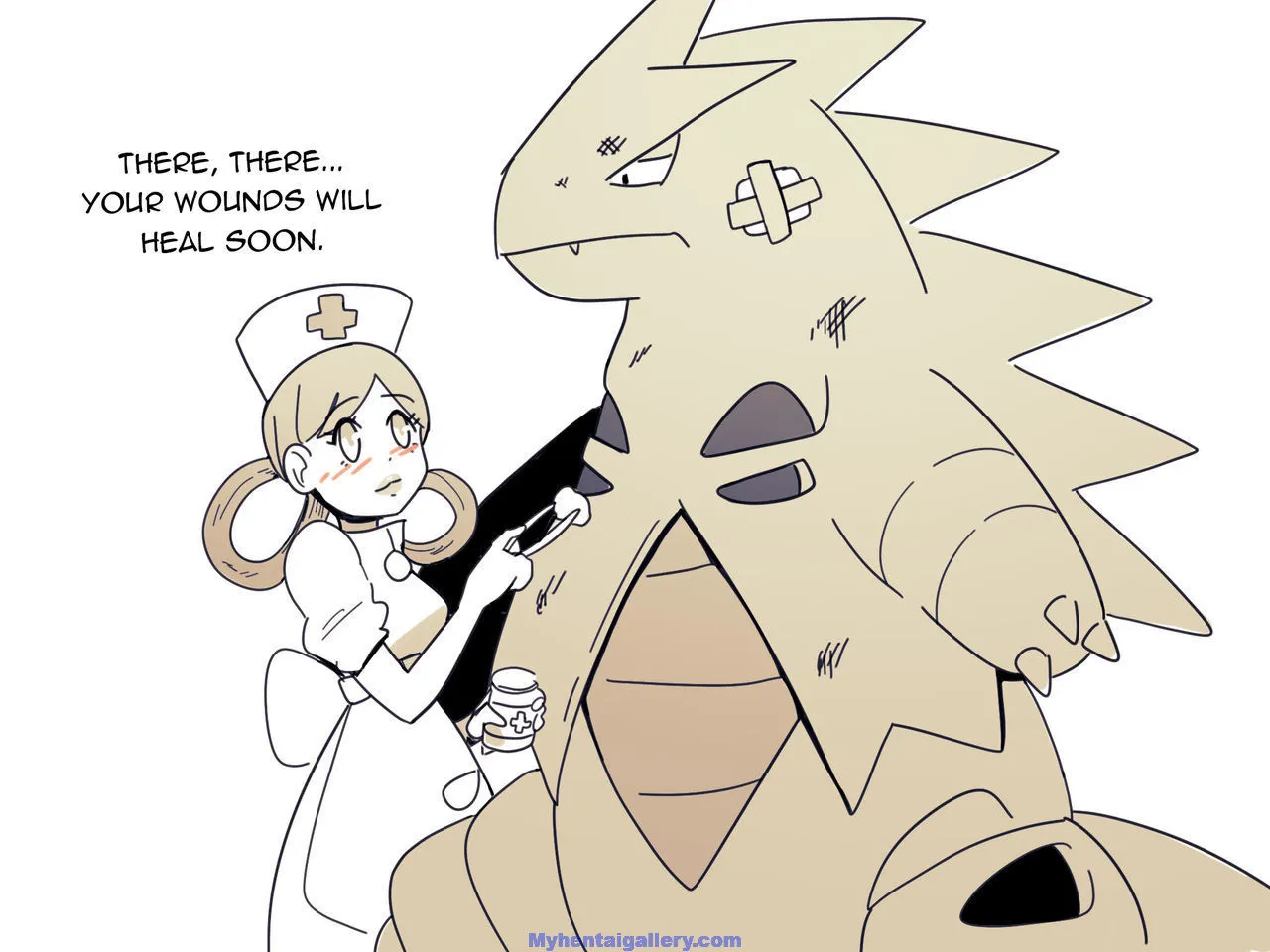 Nurse Joy x Tyranitar porno comics