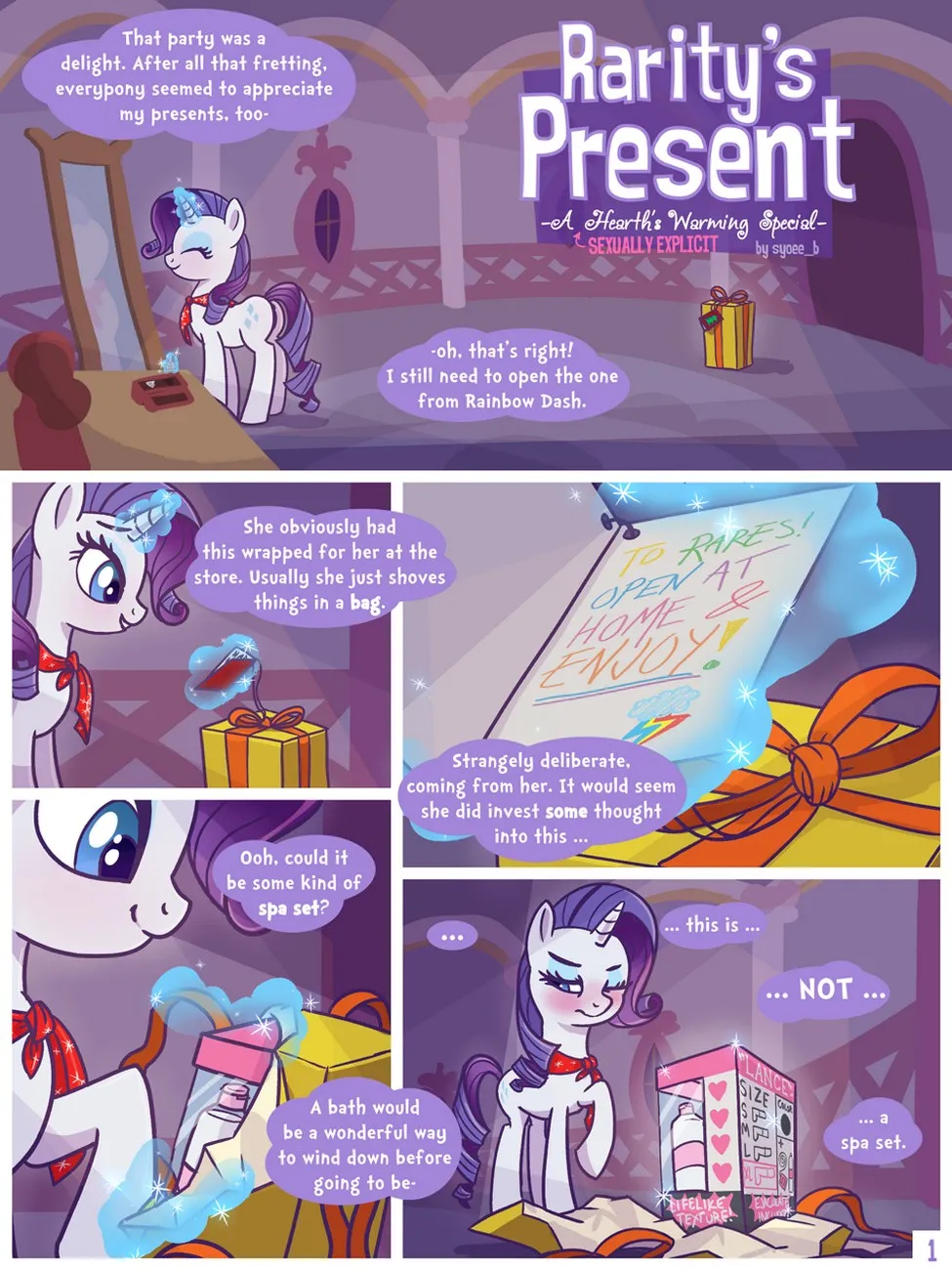 Rarity's Present porno comics