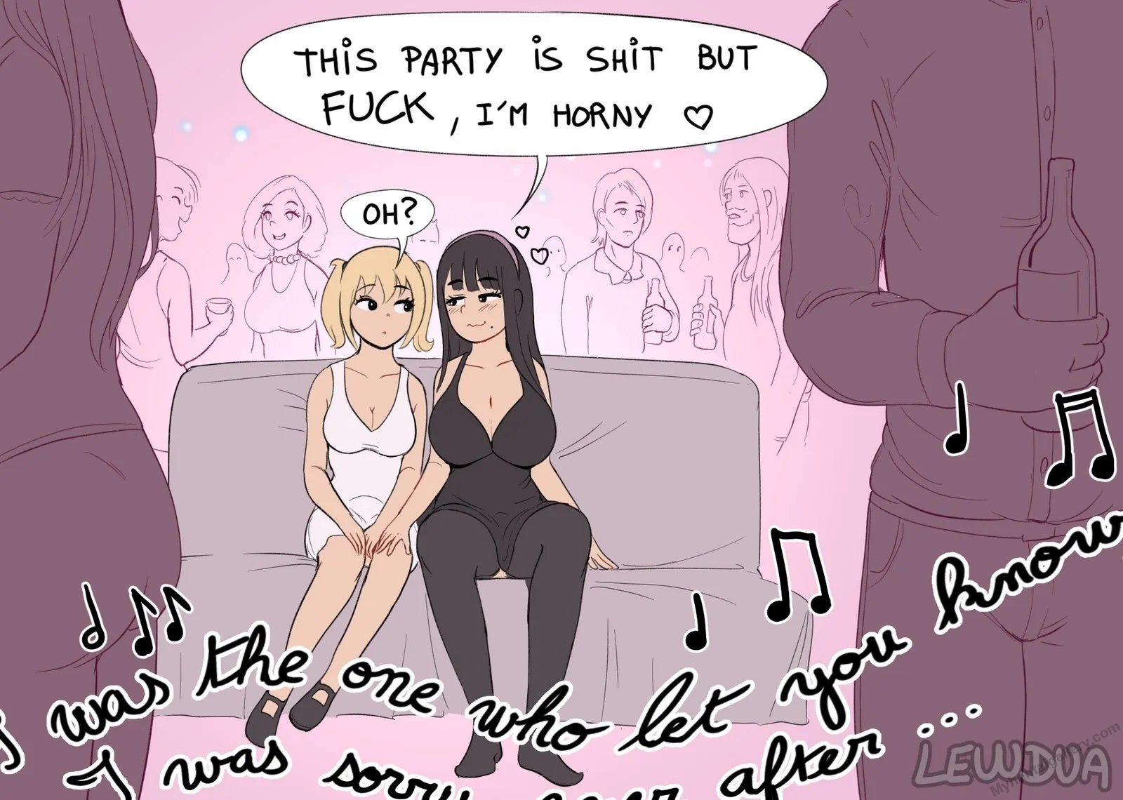 Lewdies 24 - Boring Party (Hairy Version) porno comics