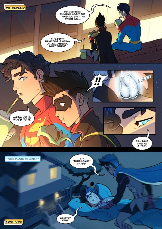 Jon x Damian porno comics Cover
