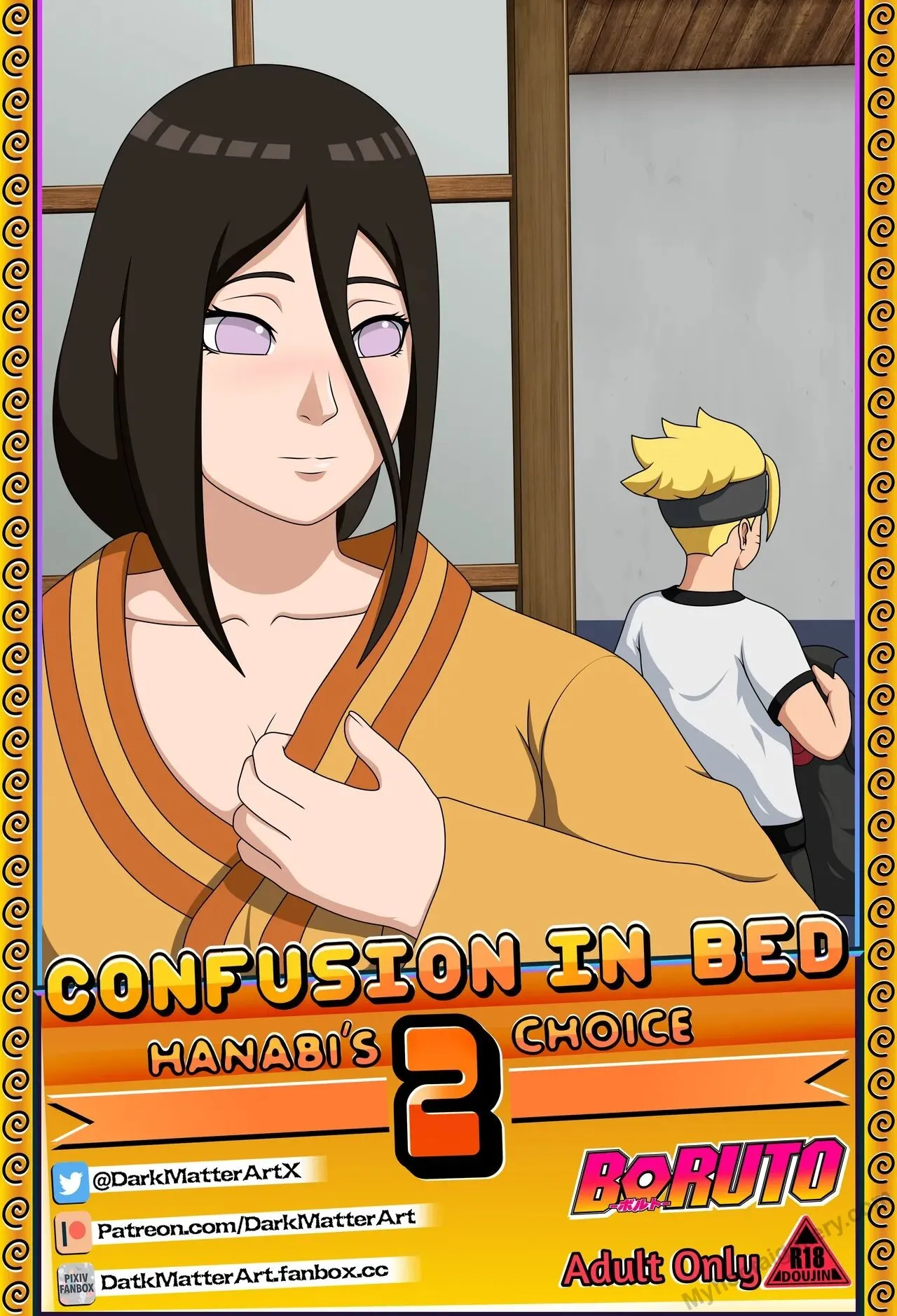 Confusion In Bed 2 - Hanabi's Choice porno comics Cover