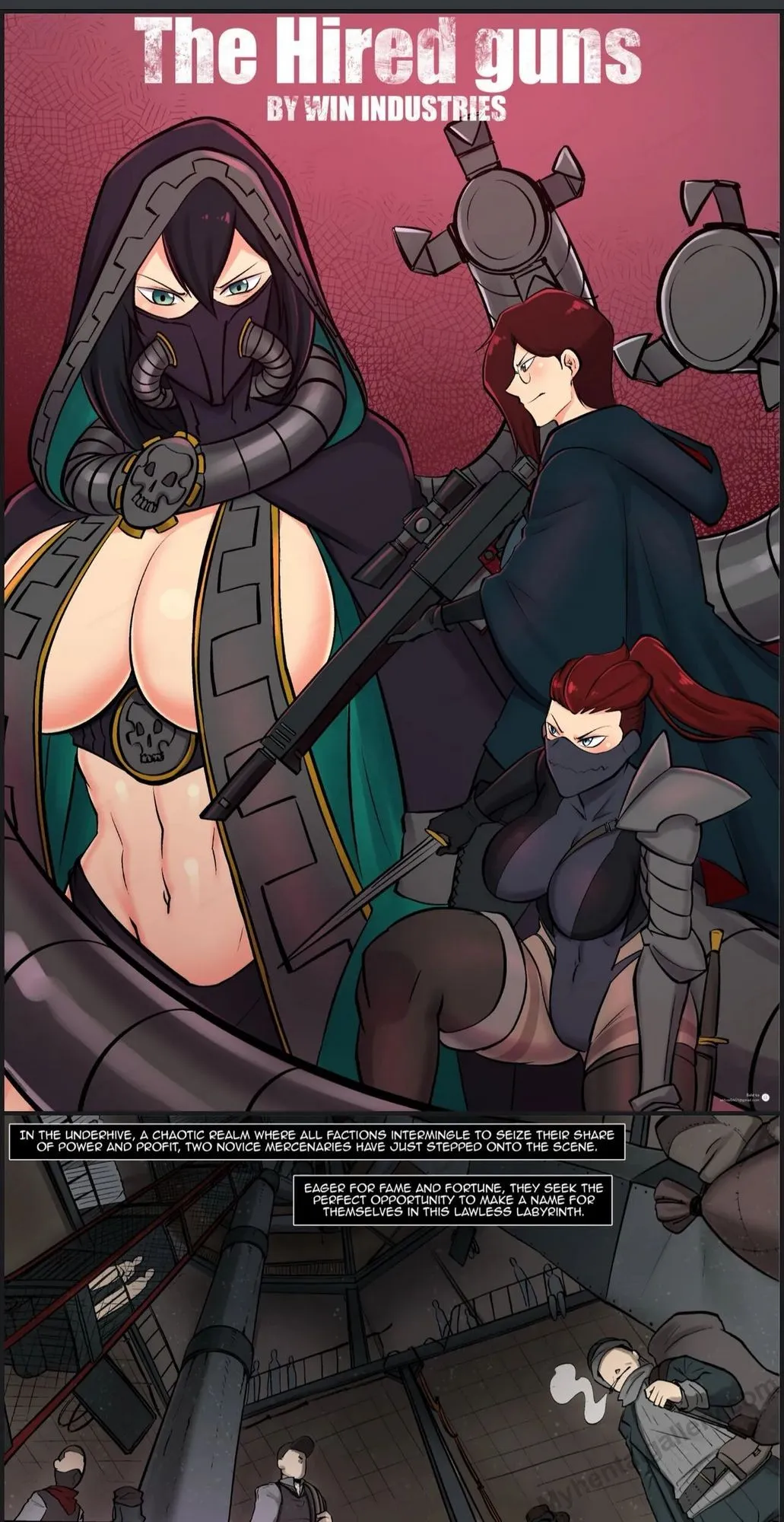 The Hired Guns porno comics Cover