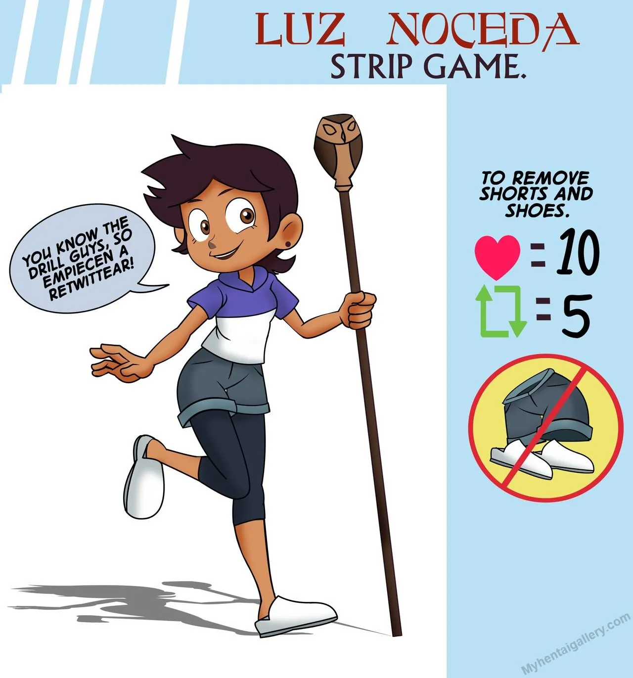 Luz Noceda's Strip Game porno comics Cover