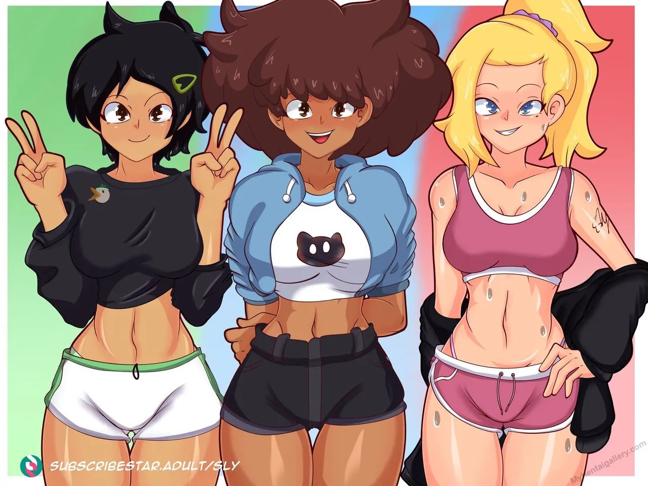 Calamity Trio's Workout porno comics