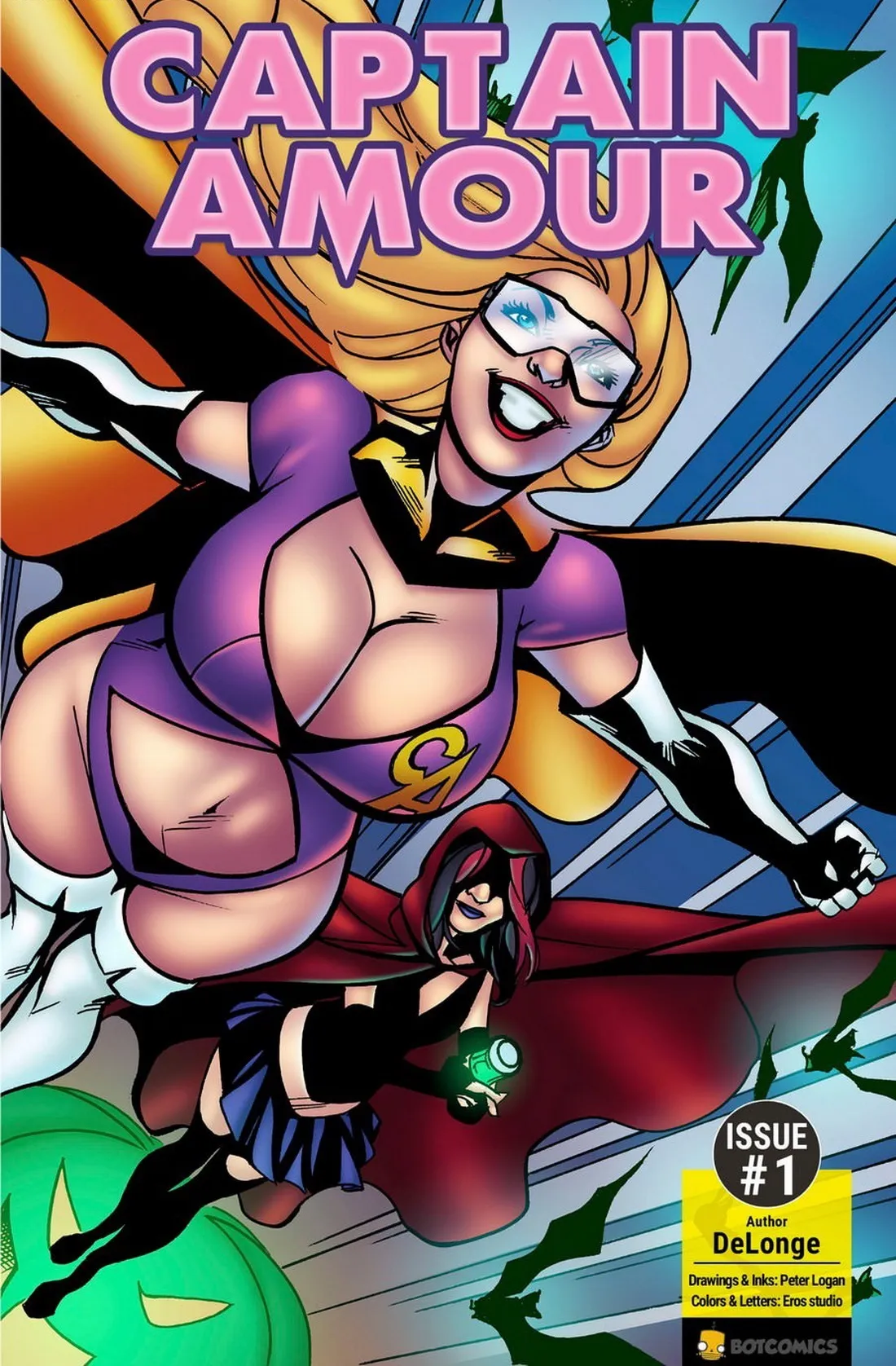 Captain Amour porno comics Cover