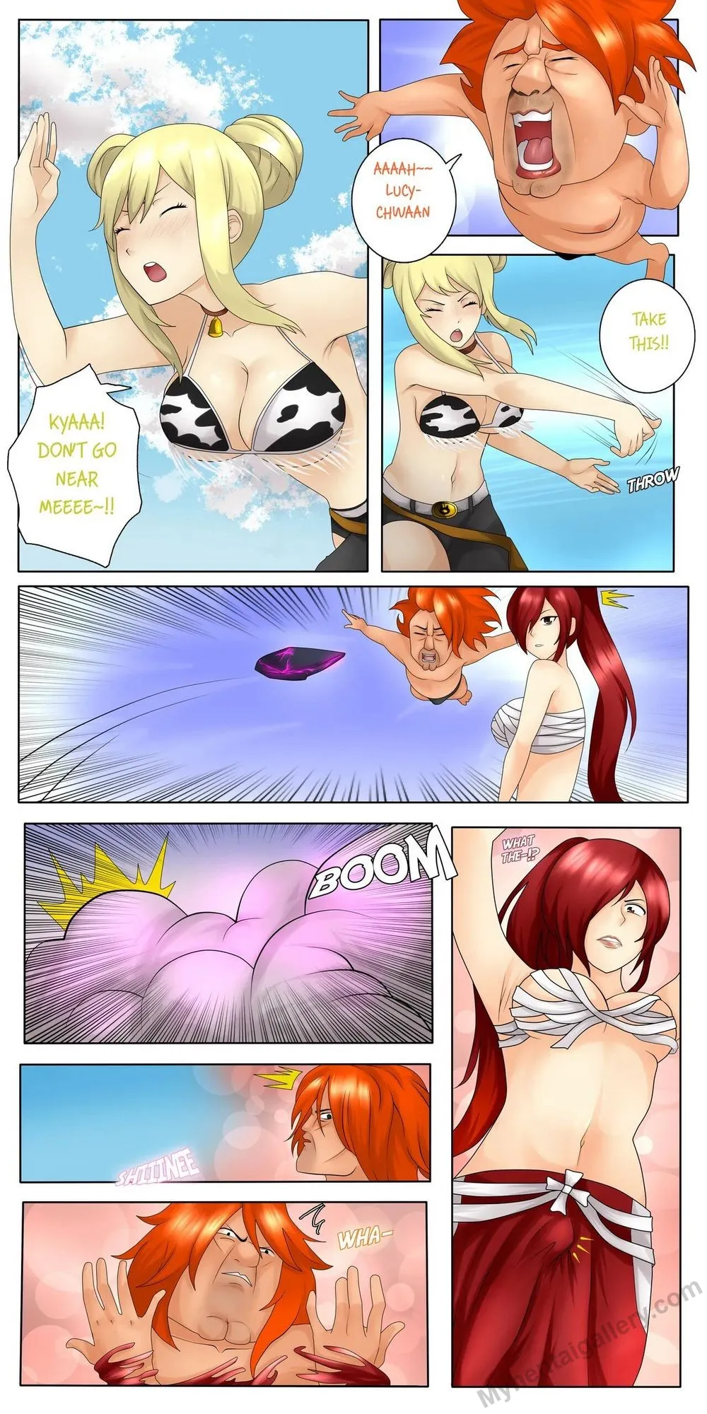 Erza & Ichiya Get Transformed Into Each Other! porno comics Cover