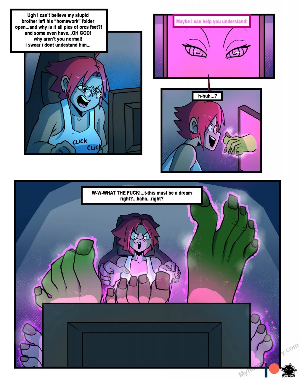 Cyber Orcked porno comics Cover