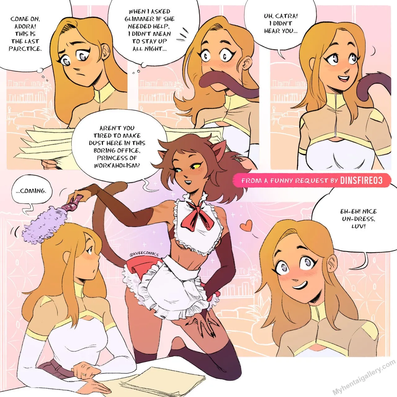Catra Wa Maid Sama porno comics Cover