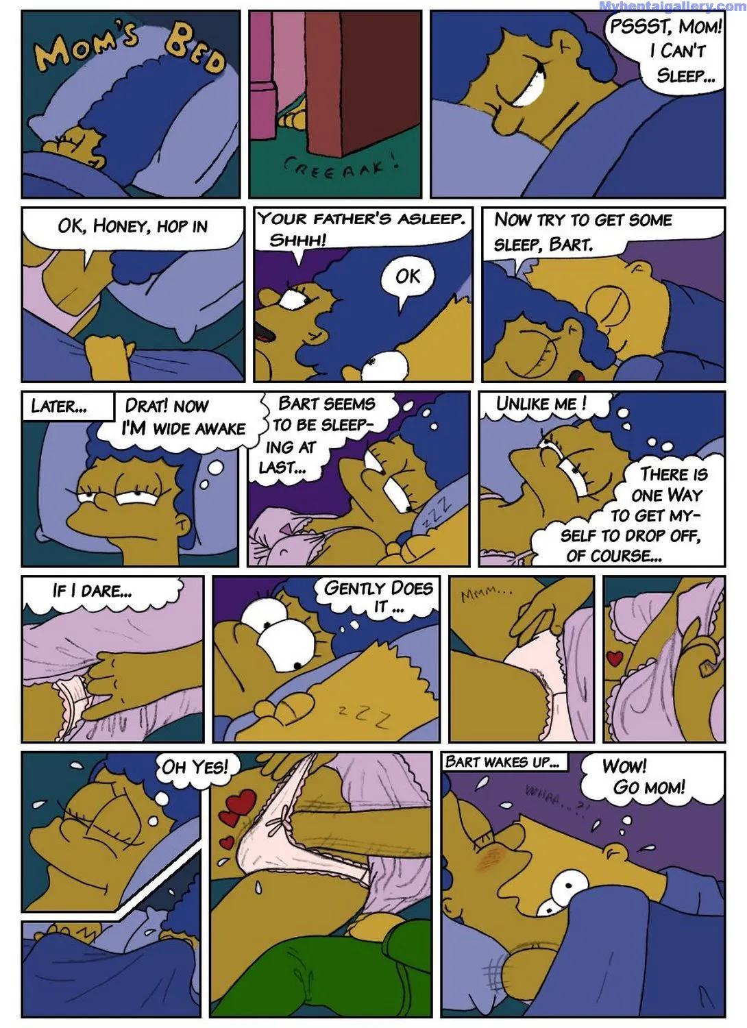 Mom's Bed porno comics